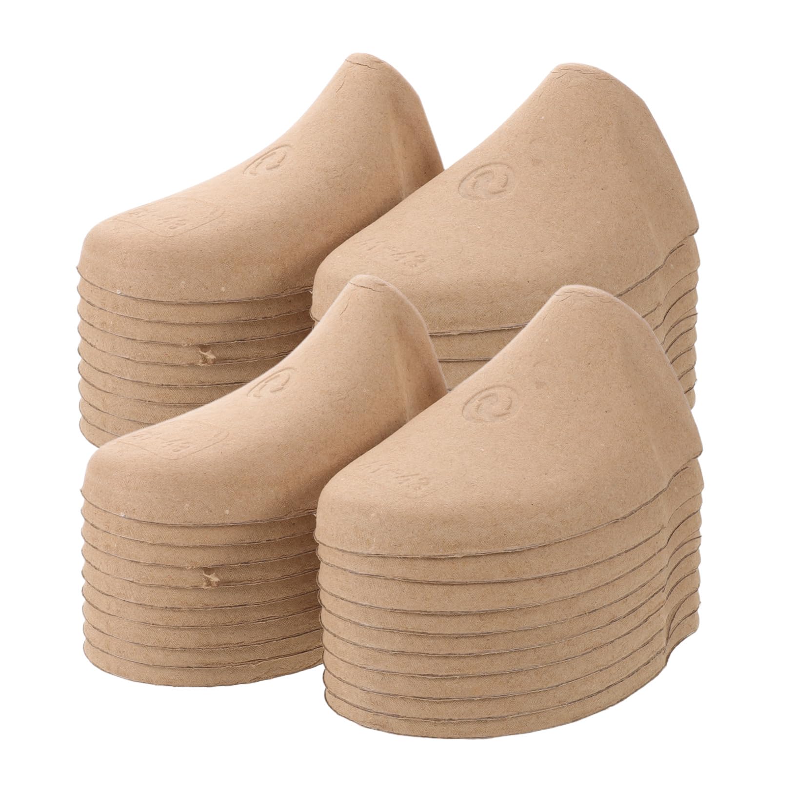 IMIKEYA Supporto Antirughe Tendiscarpe 50 Paia in Polpa di Cellulosa Eu 41-43, Modellatore per Scarpe da Uomo, Accessori per Scarpe da Lavanderia a Secco e Ambienti di Lavoro