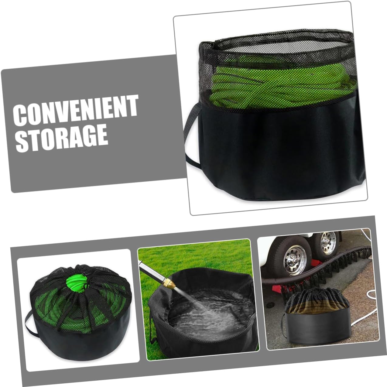 Portable Rv Hose Storage Bag Durable Non Woven Easy to Carry for Organizing Sewer Hoses and Cables Rv Accessory for Travel and Storage