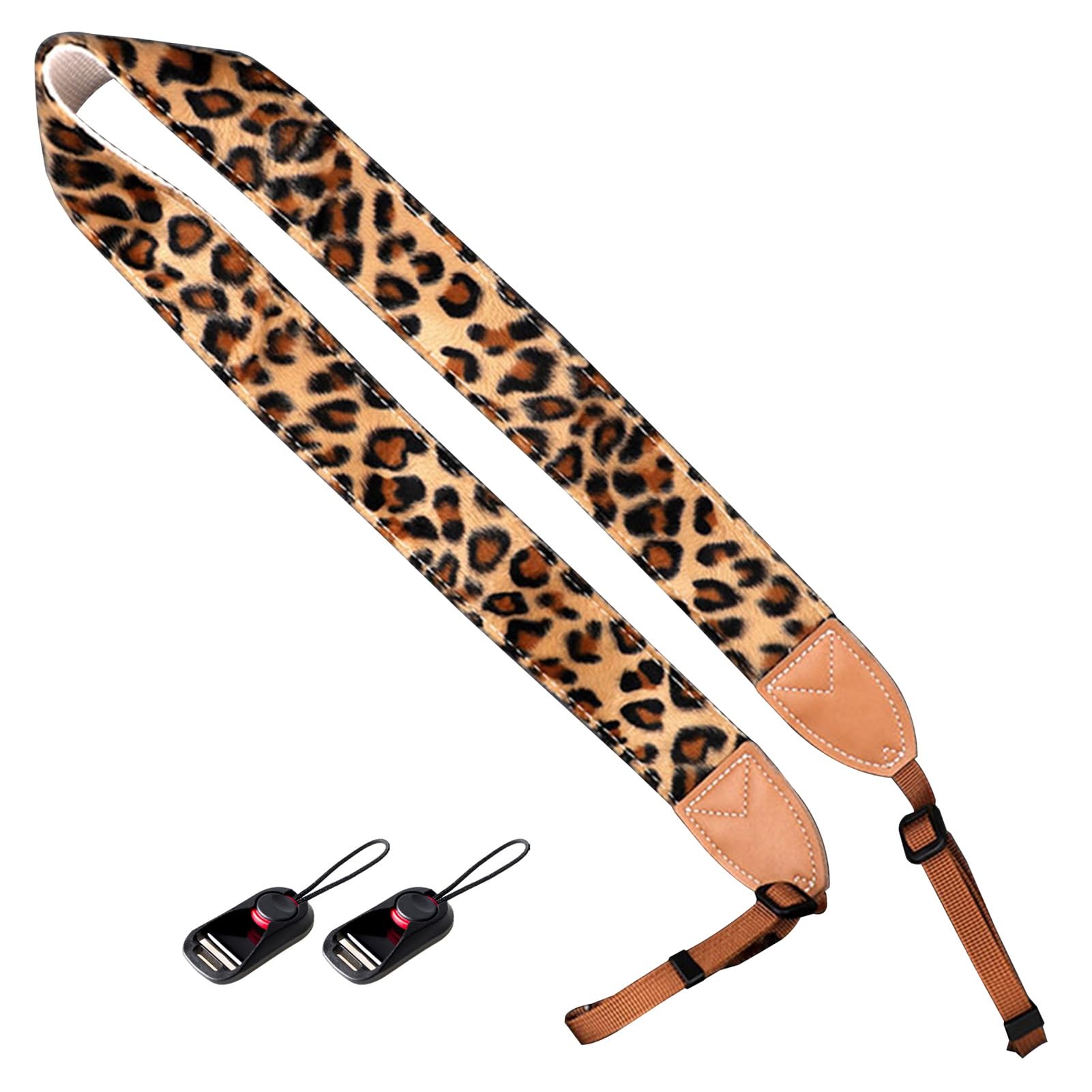 Flyiodfcxv Style2 Camera Strap, Leopard Print Camera Strap, Wove Neck For Photographers, Strong Compatibility