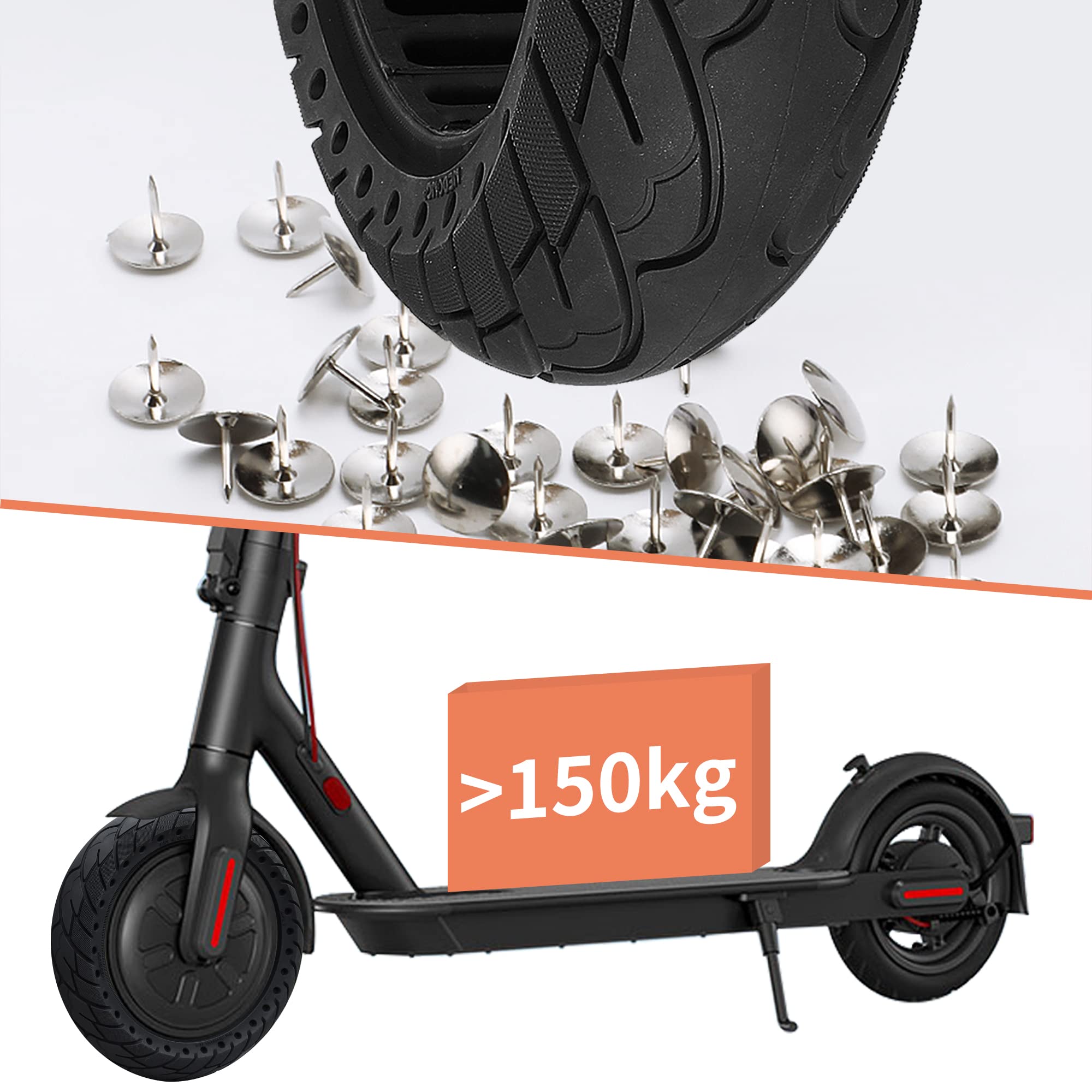 Lot De 2 Chambres à Air Double épaisseur Pour Scooter Xiaomi 5/5 Pro/5 Max Et Ninebot Max G30 - Valve 90°, 60/70-6.5