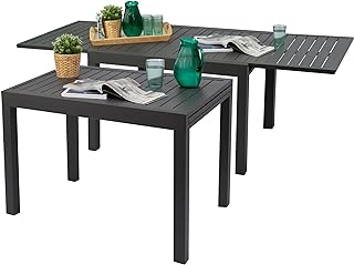 Kozyard Villa Expandable Patio Dining Table - Adjustable, Aluminum Outdo...