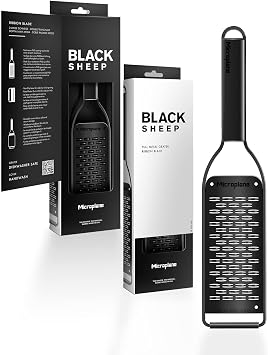 Microplane Kitchen Grater Ribbon Blade with a Stainless-Steel Blade - Made in USA, for Parmesan, Apple, Carrot, Zucchini & Chocolate from The Black Sheep Series