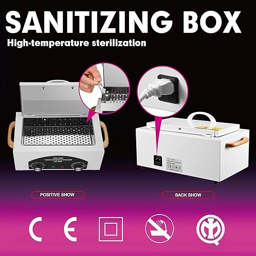 Miniatura 9 de High Temperature Sterilizer Autoclave Machine 110V 300W Nail Tool Sterilizer Dry Heat Sterilizer Dental Tool Sterilizer esterilizador de manicura
