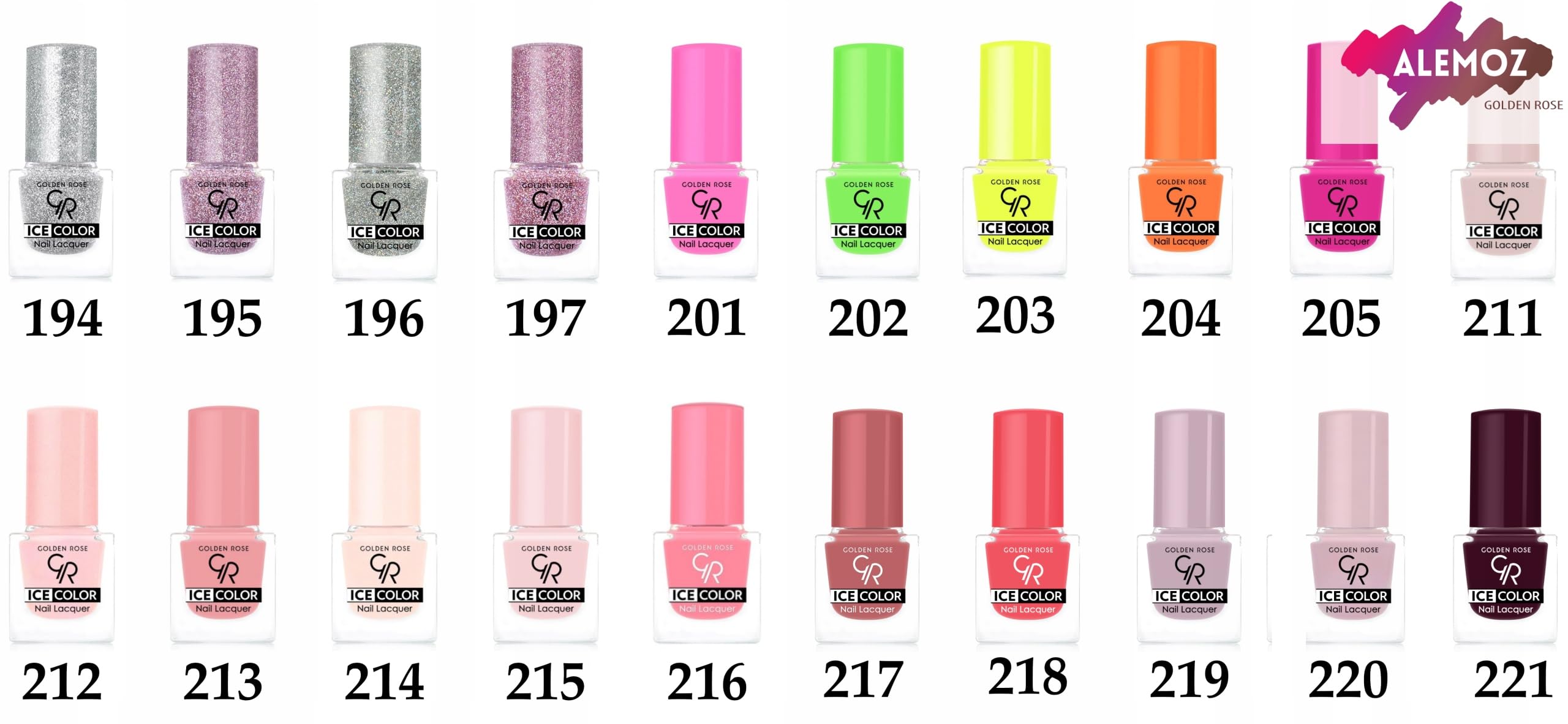Golden Rose Ice Color Nail Lacquer No: 104 - Parlak Bitişli Mini Oje 6 ml