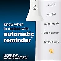 Vista 5 de Philips Sonicare Cabezales de repuesto W3 Premium para cepillos de dientes, 4 cabezales de cepillo, blanco, HX906465