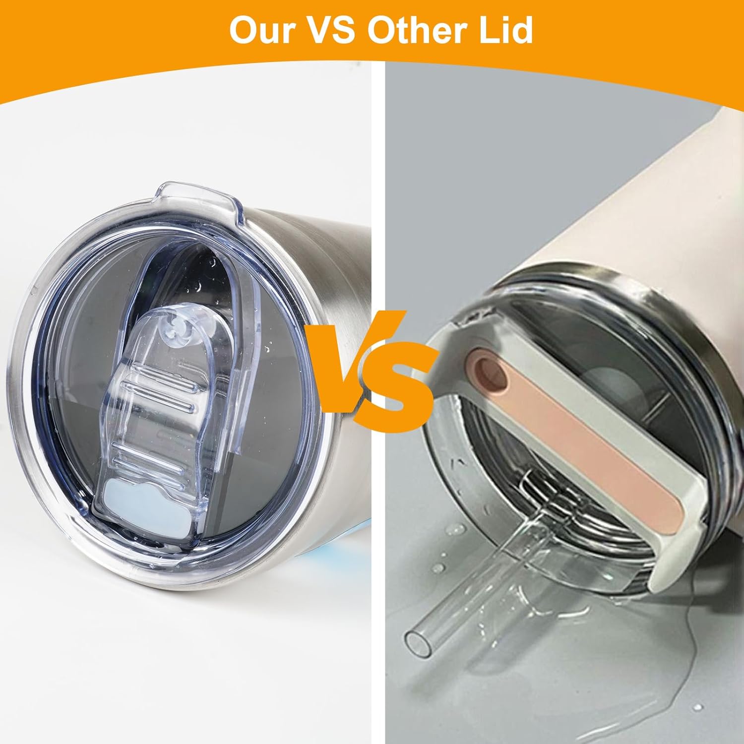 2Pack Replacement Lids Only Compatible with Bubba Envy S Tumbler, Waterproof and Dustproof Sliding Tumbler Cup (Cups Not Included) - Image 7