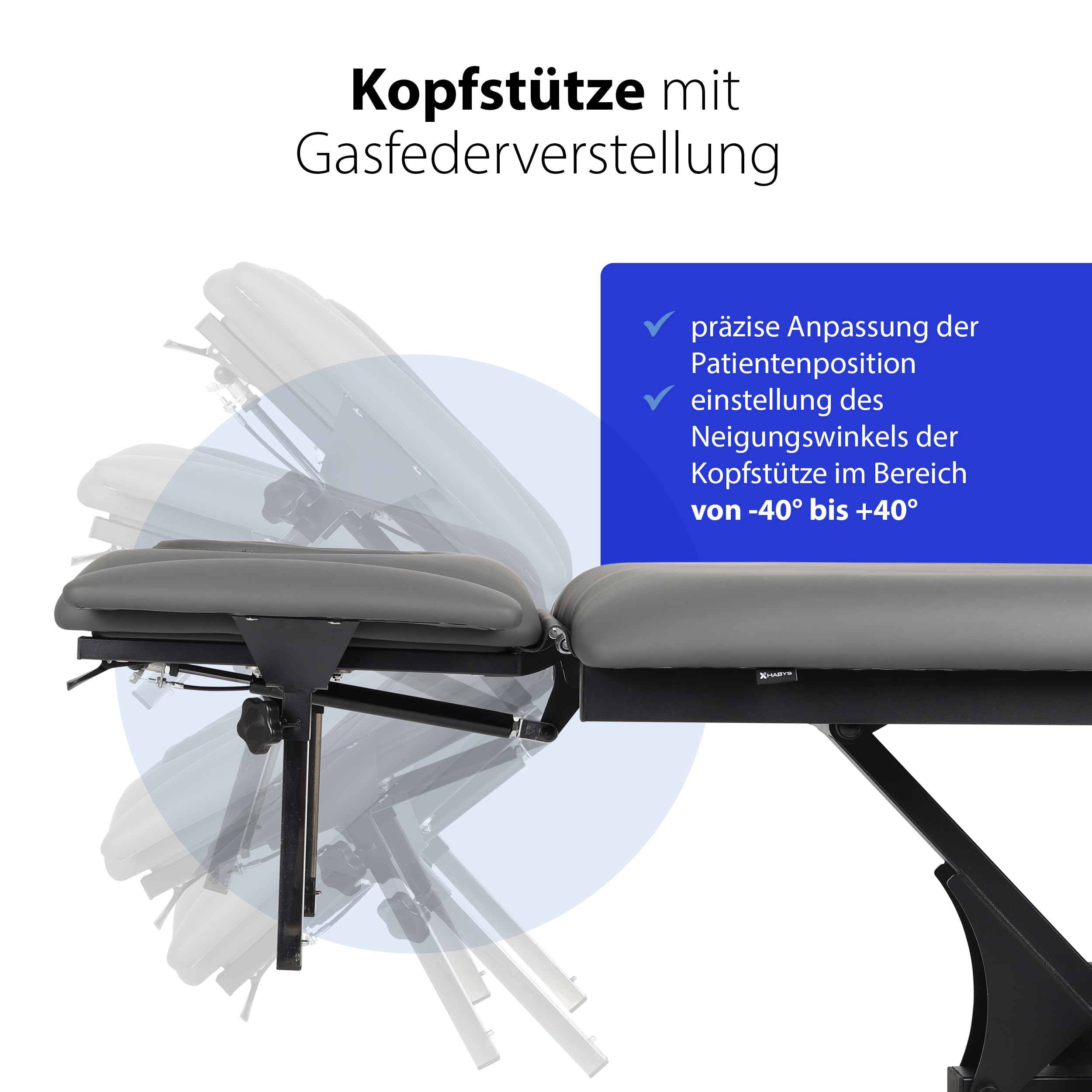 Massageliege Elektrisch mit 4-Segmente, Elektrische Massageliege Höhenverstellbar 192 x 68cm, Kosmetikliege Elektrisch bis zu 200 kg, Massagebank für Therapieliege mit Fernbedienung, Fortis 2 Ergo