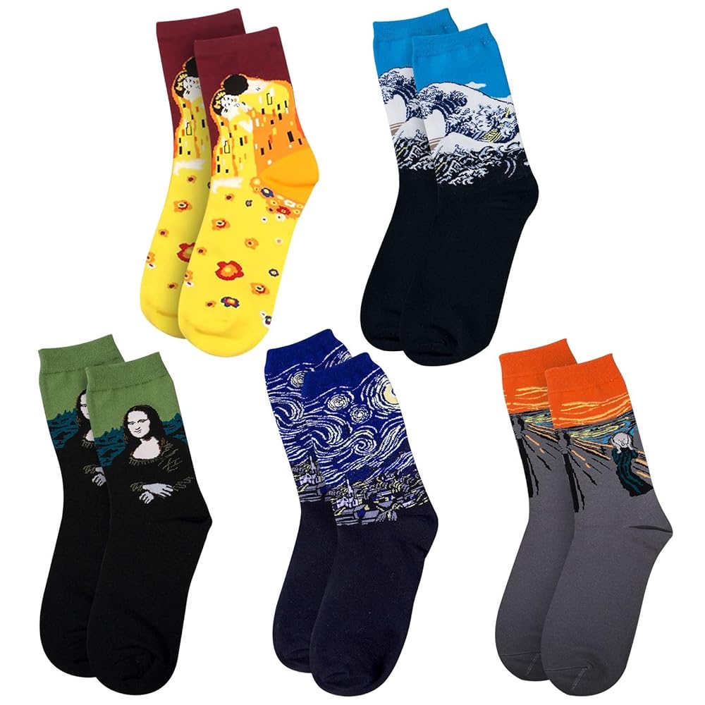 5 Paia Calze Invernali Donna Con Animali | Cotone Divertente | Taglia Unica 35-41 - Foto 5