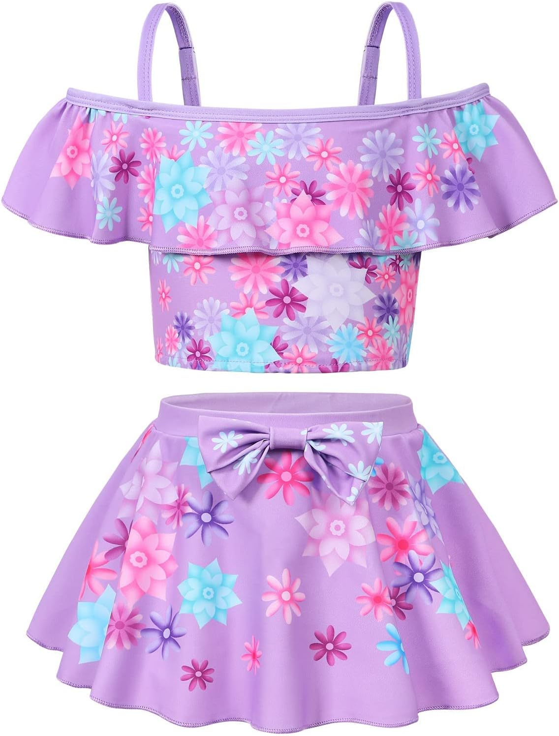 iTVTi Girls Encanto Swimsuit Mirabel Isabella Dolores Pepa Tankinis Swimwear Bathing Suit Two Pieces