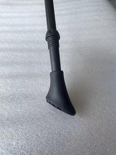Miniatura 6 de Puntas de bastón de trekking para bastones de trekking  Paquete de 4, color negro  Puntas de goma para bastones de trekking de repuesto para