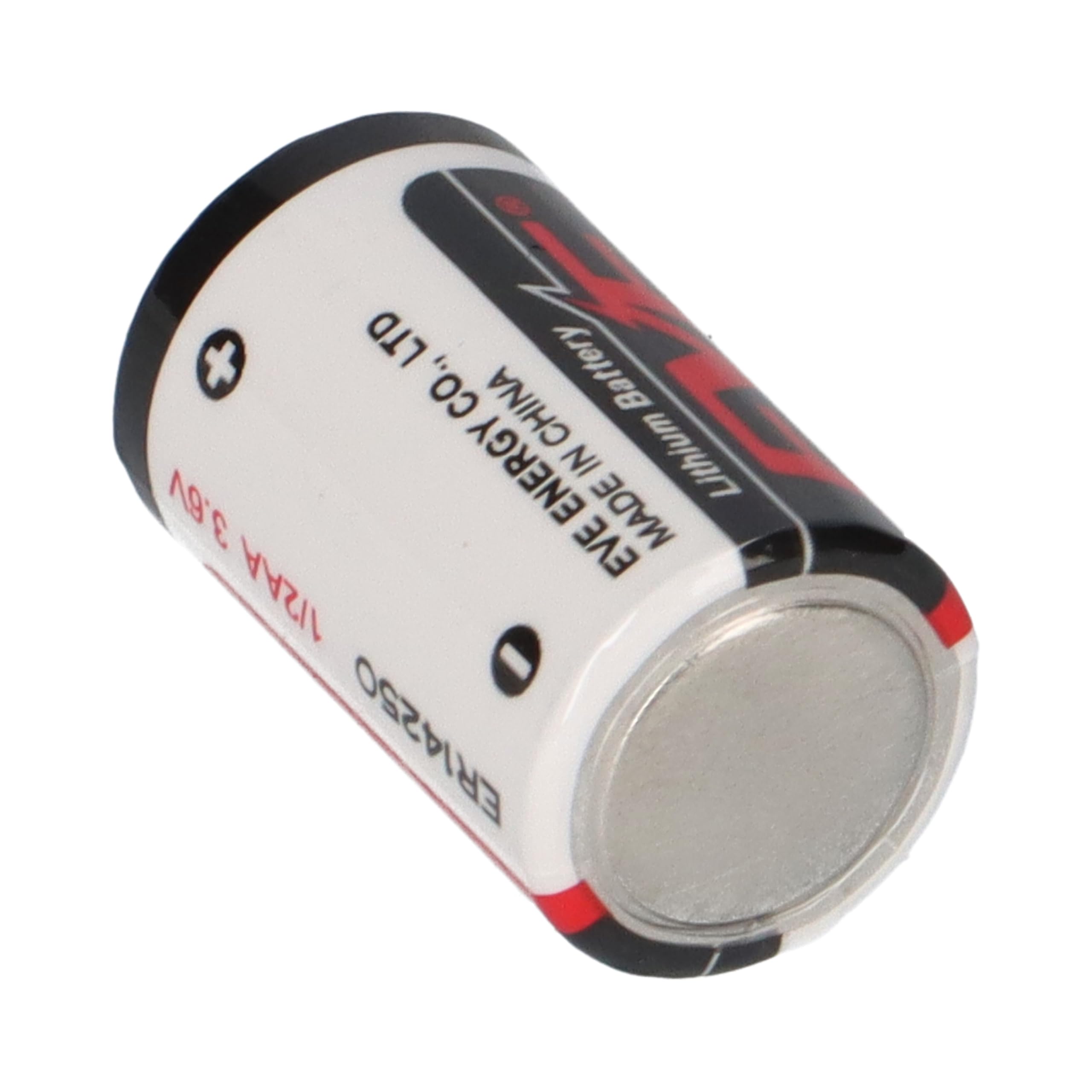 Batería de litio ER14250 de 3,6 V 1/2 AA, 1200 mAh, 4 unidades, LiSOCl2, baja autodescarga, celda primaria no recargable, compatible con LS14250, para medidores, contadores, alarmas, industriales — view 7