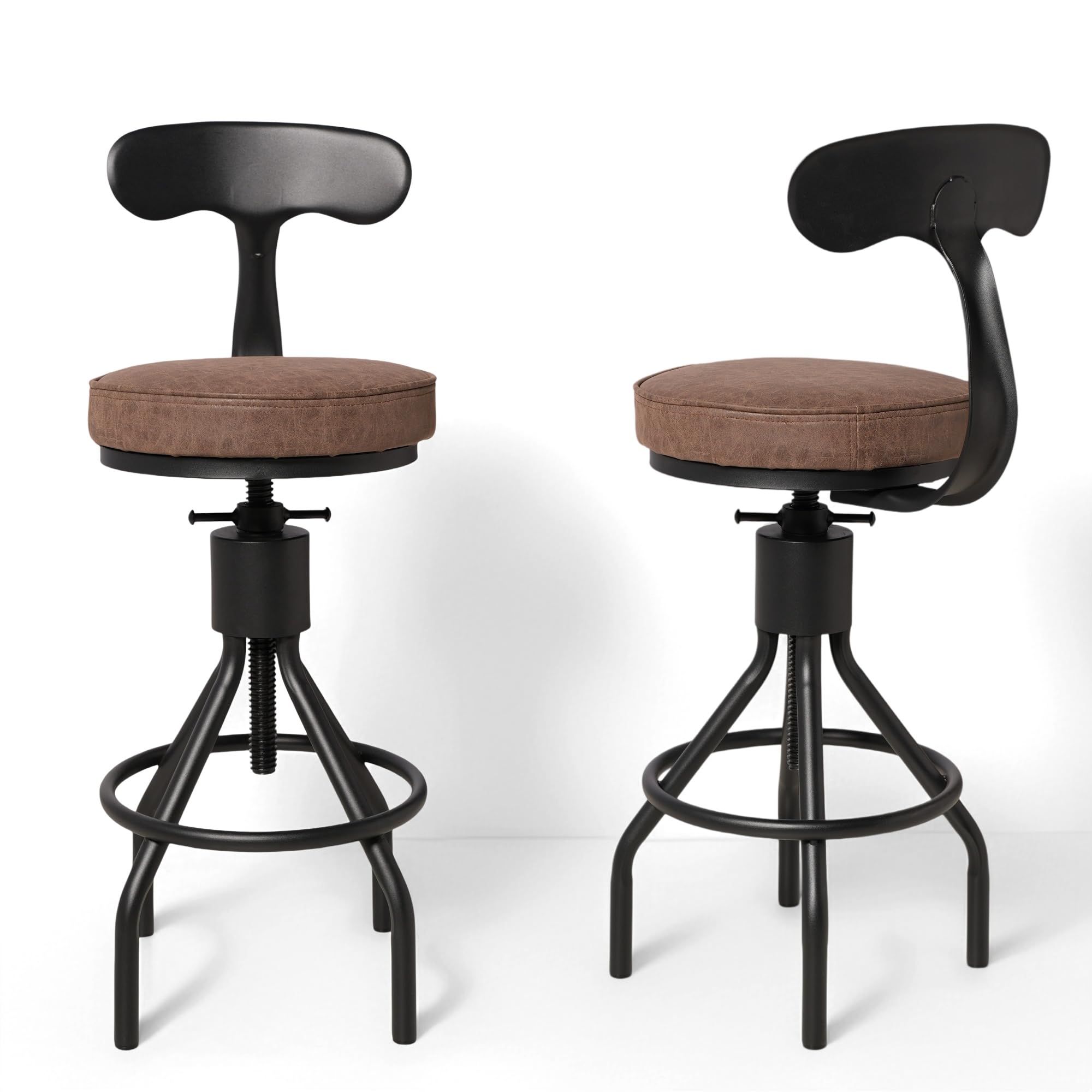 BOKKOLIK Industrial Bar Stools Silver