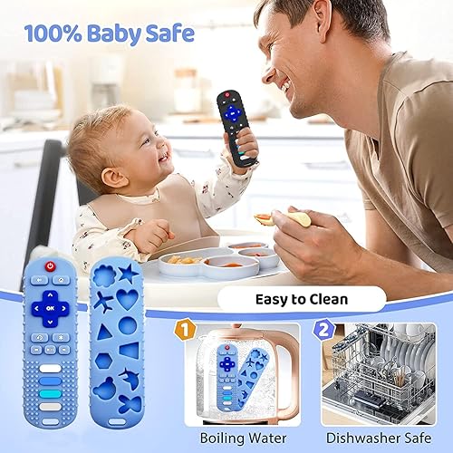 Miniatura 4 de Juguetes de dentición de silicona para bebés, juguetes de dentición para bebés de 3, 6, 18, 24 meses, juguetes de silicona para masticar, juguetes