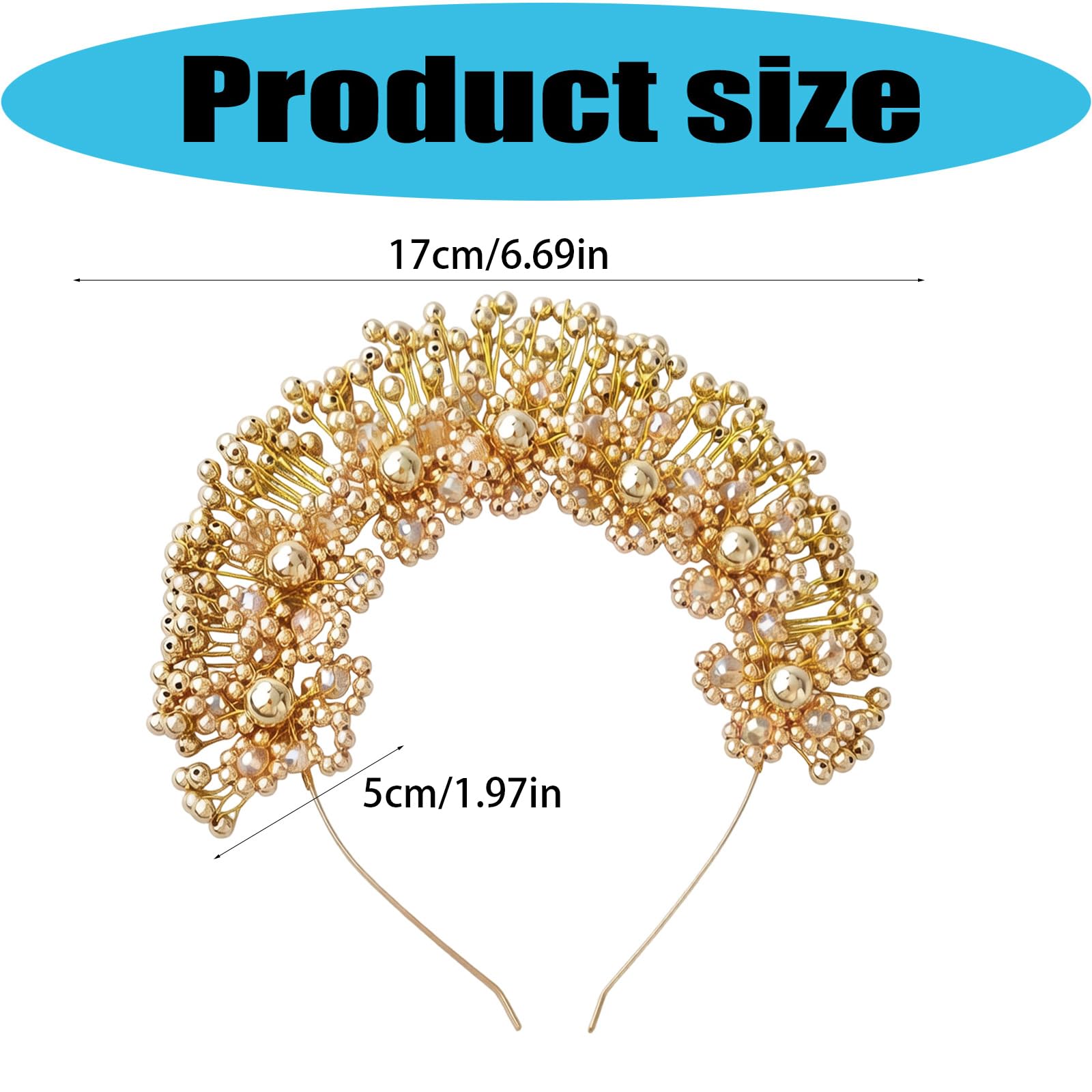 Fascia per capelli da sposa in perle, lega, per servizi fotografici matrimonio Fascia per capelli da sposa