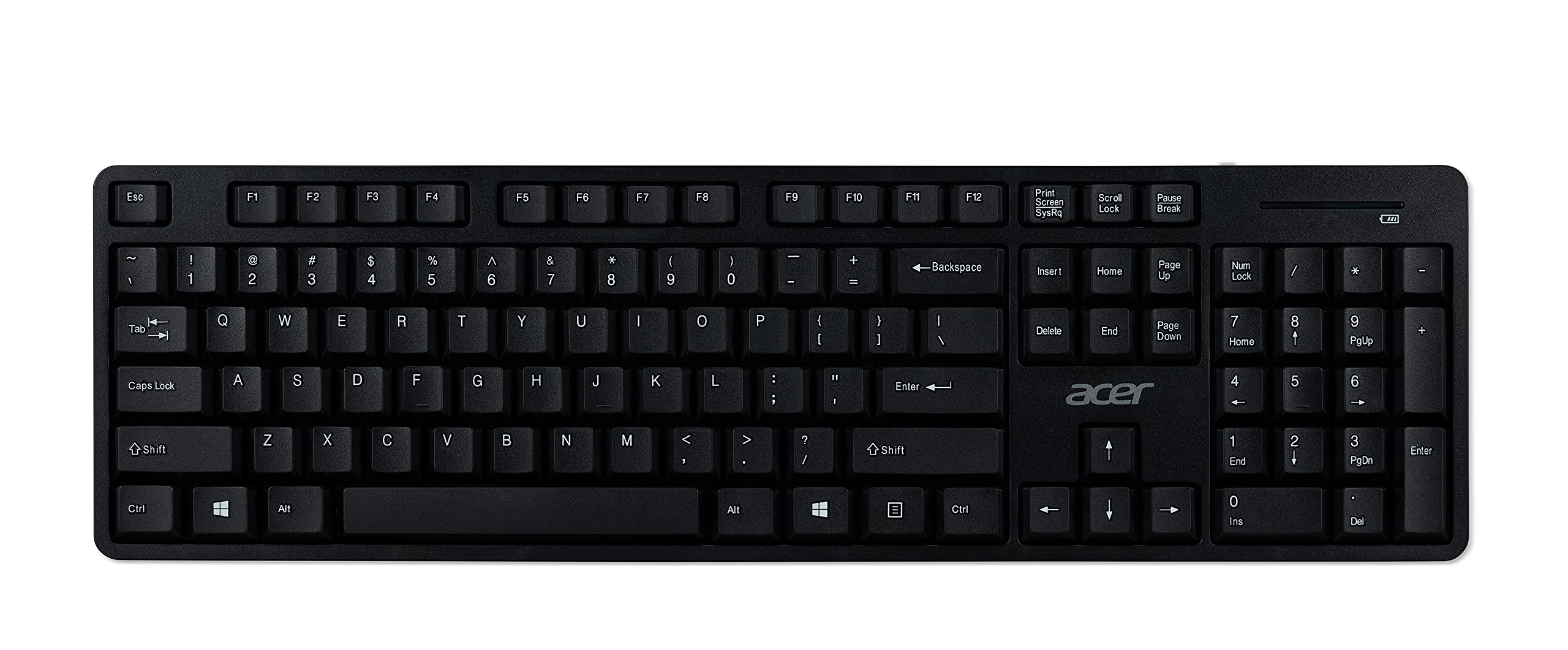 Acer Combo 100, Kit Tastiera e Mouse Wireless, Mouse Wireless 2.4GHz con 4 pulsanti e 1600 DPI, Tastiera Wireless 2.4 GHz, durata di vita 5 milioni di pressioni di tasti, AZERTY Layout Francese, Nero