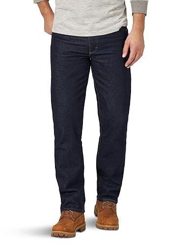 Rustler Men's Classic Relaxed Fit Jean - 48W x 30L - Dark Tint