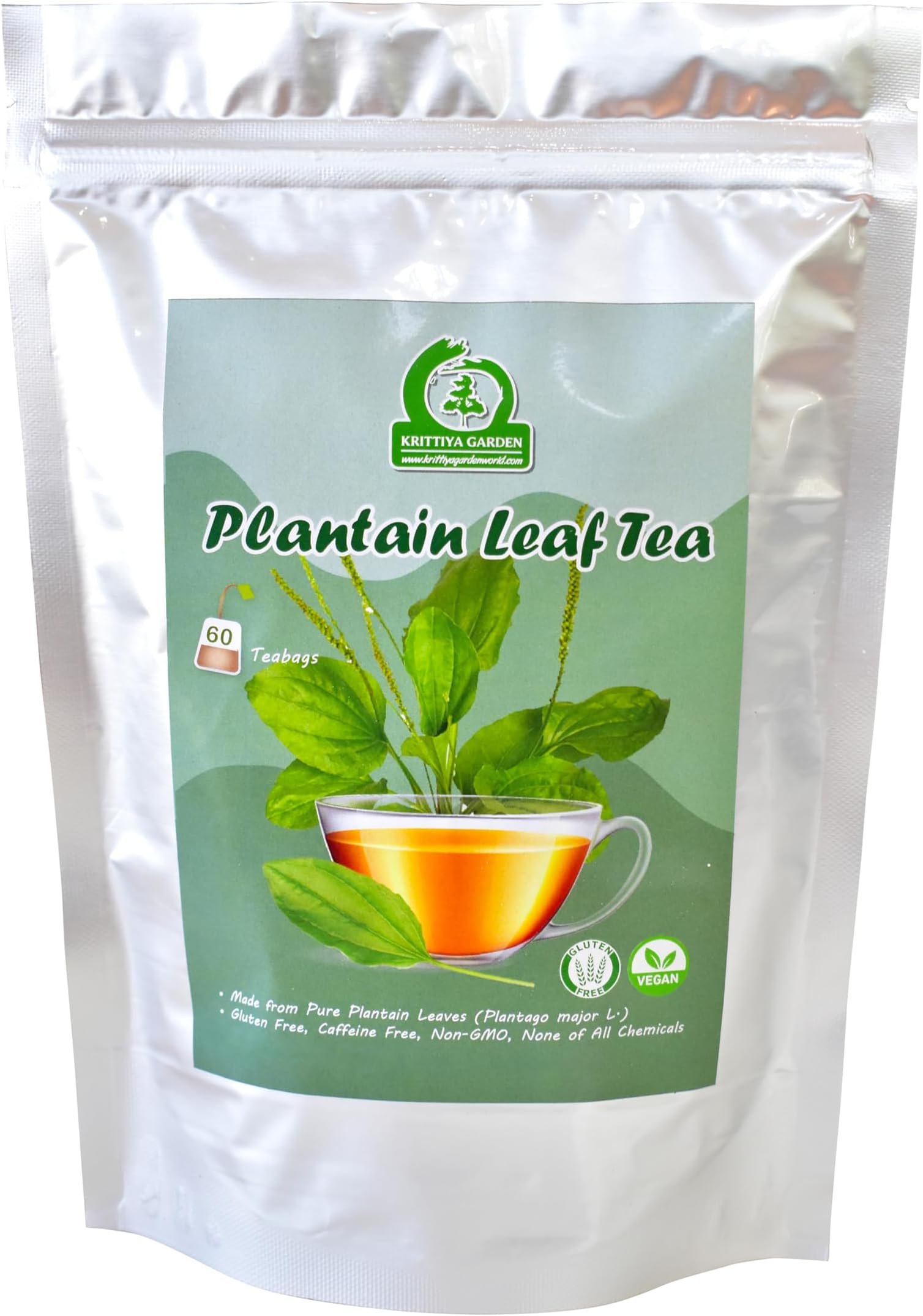 Plantain Leaf Tea 1.5g X 60 Tea Bags (3.17oz)