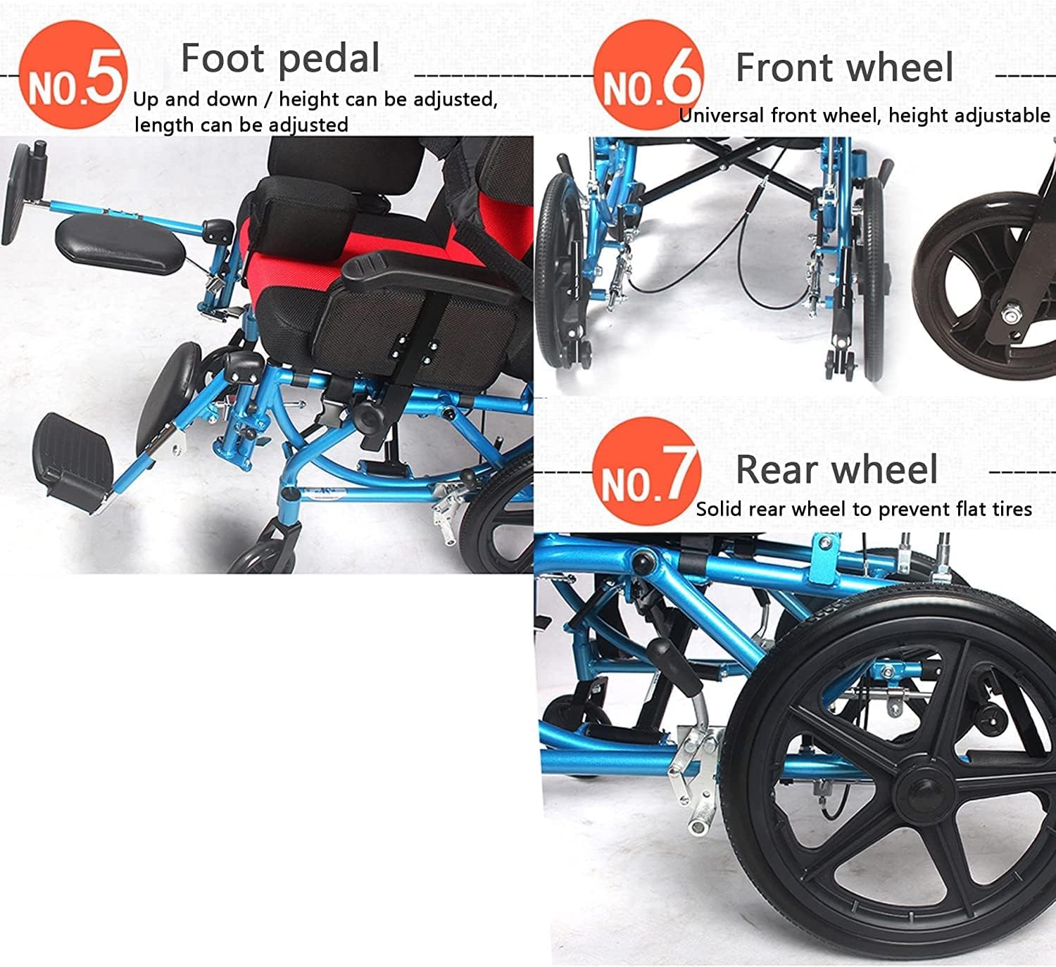 軽量大人用折りたたみ式車椅子、超軽量旅行用車椅子、高齢者用