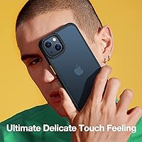 Vista 8 de TORRAS Funda diseñada a prueba de golpes para iPhone 13 Mini, protección militar contra caídas de 10 pies, parte trasera translúcida