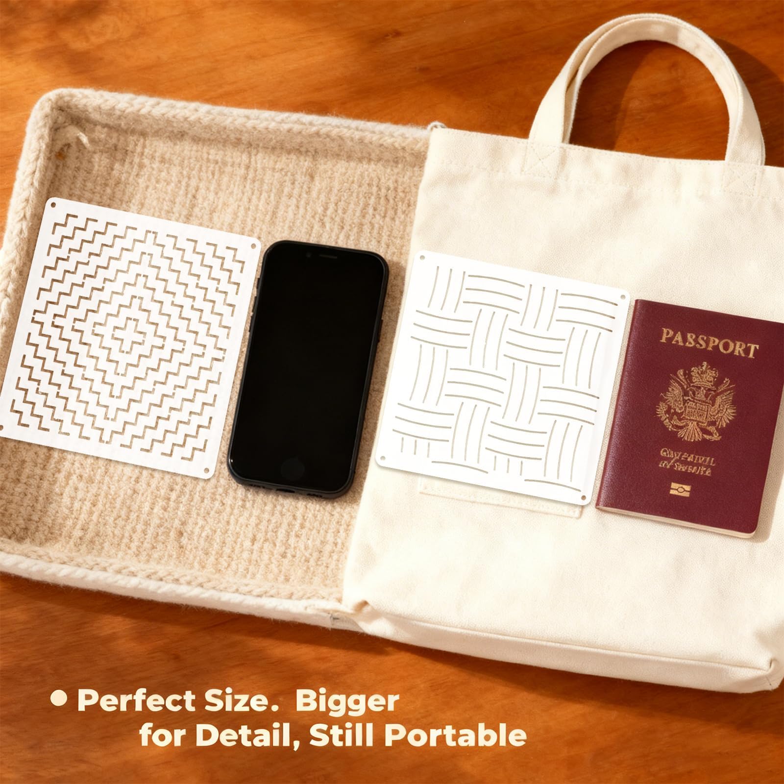 Sashiko Stencil Kit - 40 Unique Designs -3