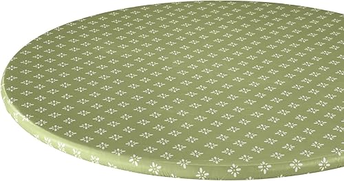 WalterDrake Heritage - Funda de mesa elástica de vinilo con forro polar en 3 tamaños, reutilizable