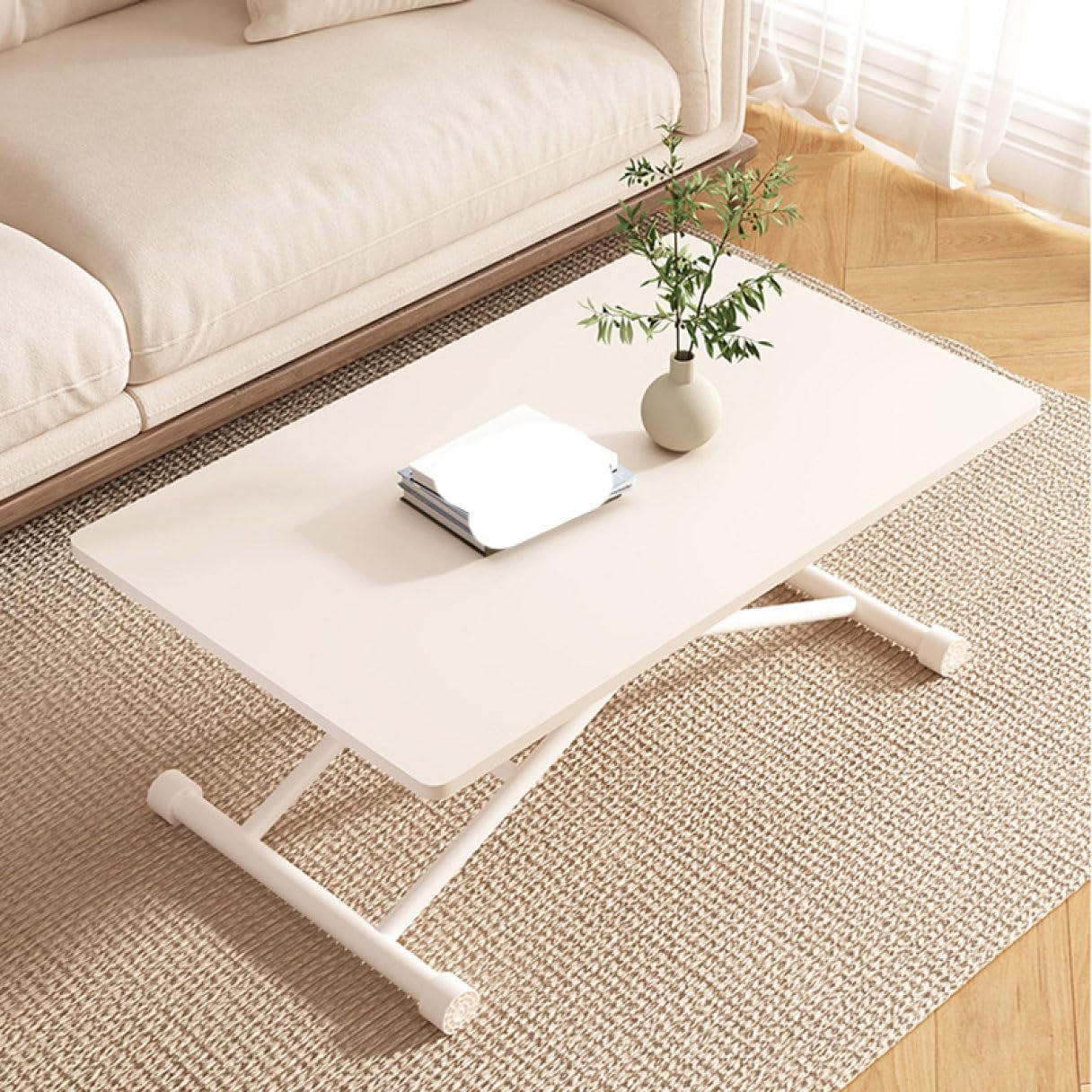 Amazon｜[dhiuebc] テーブル 昇降 昇降式 高さ調節 高さ調整 90*60cm