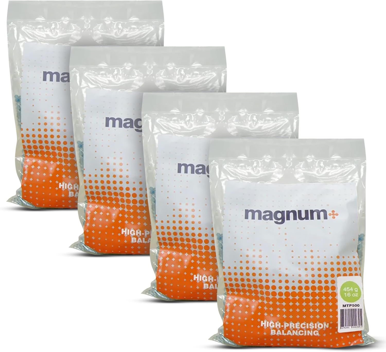 magnum+ Tire Balancing Beads for Trucks, Trailer, Motorcycles, Off-Road Vehicles – TPMS Compatible Tempered Glass Wheel Balance Beads – 4 Bags X 16oz/454g