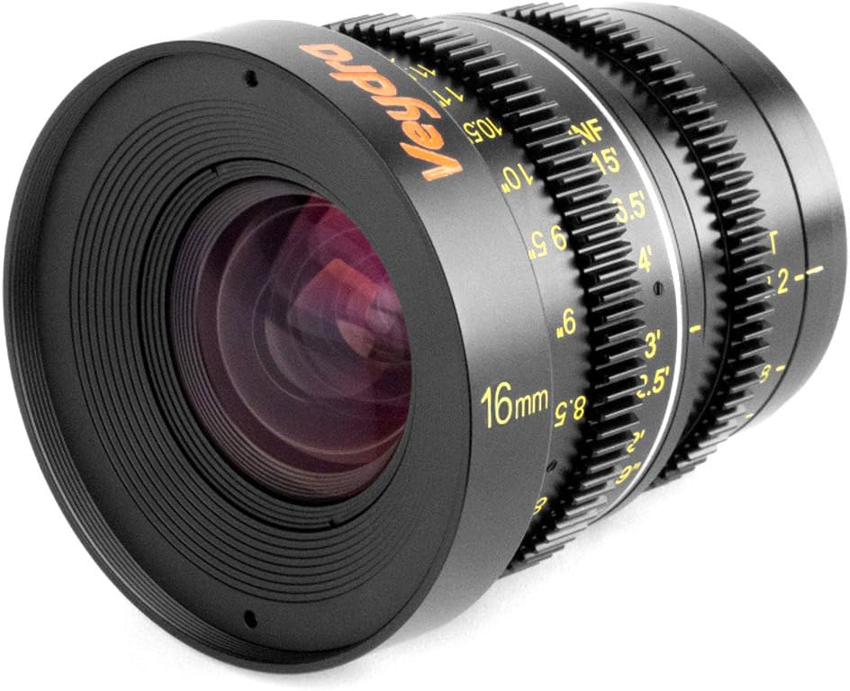 Veydra V1-16T22M43I | Mini Prime 16mm T2.2 Micro 4/3 Camera Lens Imperial
