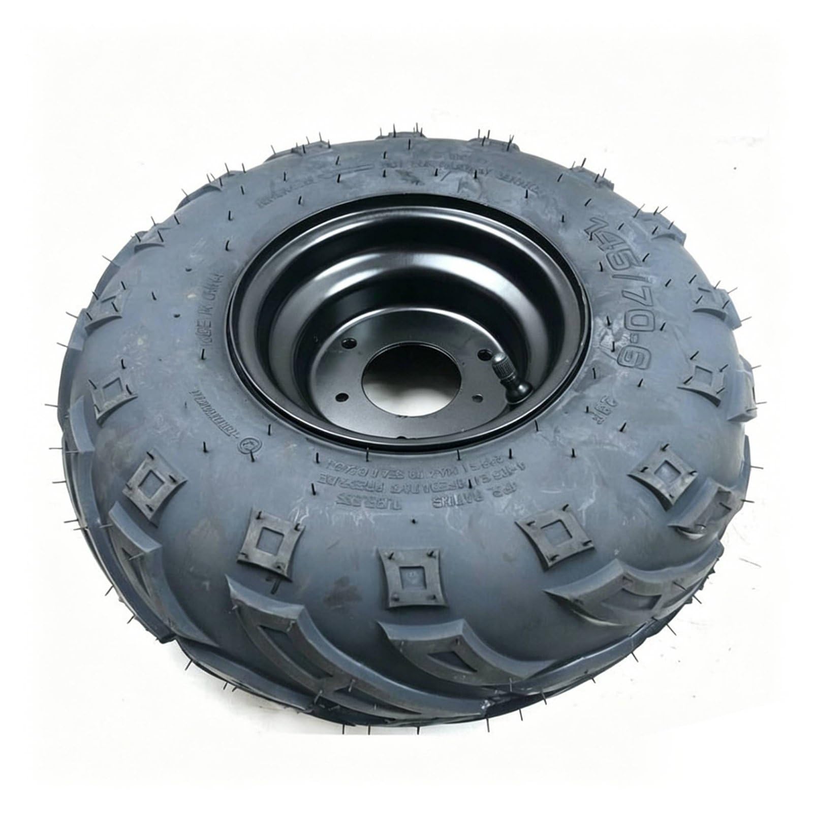 kowaku Pneus Tout-terrain 145/70-6 Pneu Jante Roue Tubeless Adhérence Évacuation de Boue Bande Spécifique Caoutchouc Fer Adaptés aux Karts Buggys de Plage Petits Bricolage, color to 2