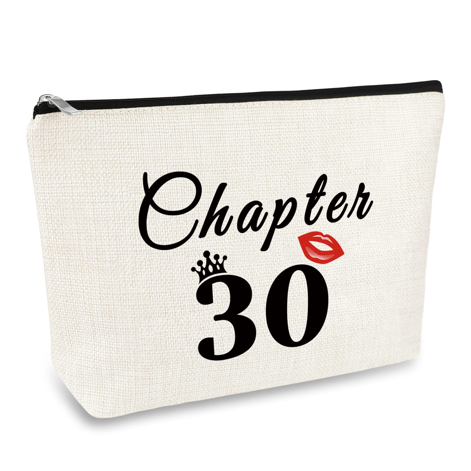 30th Birthday Gifts for Women Makeup Bag 30 Years Old Birthday Gifts for Friend Sister Wife Aunt Coworker Cosmetic Bag 1992 Birthday Gift Ideas Happy