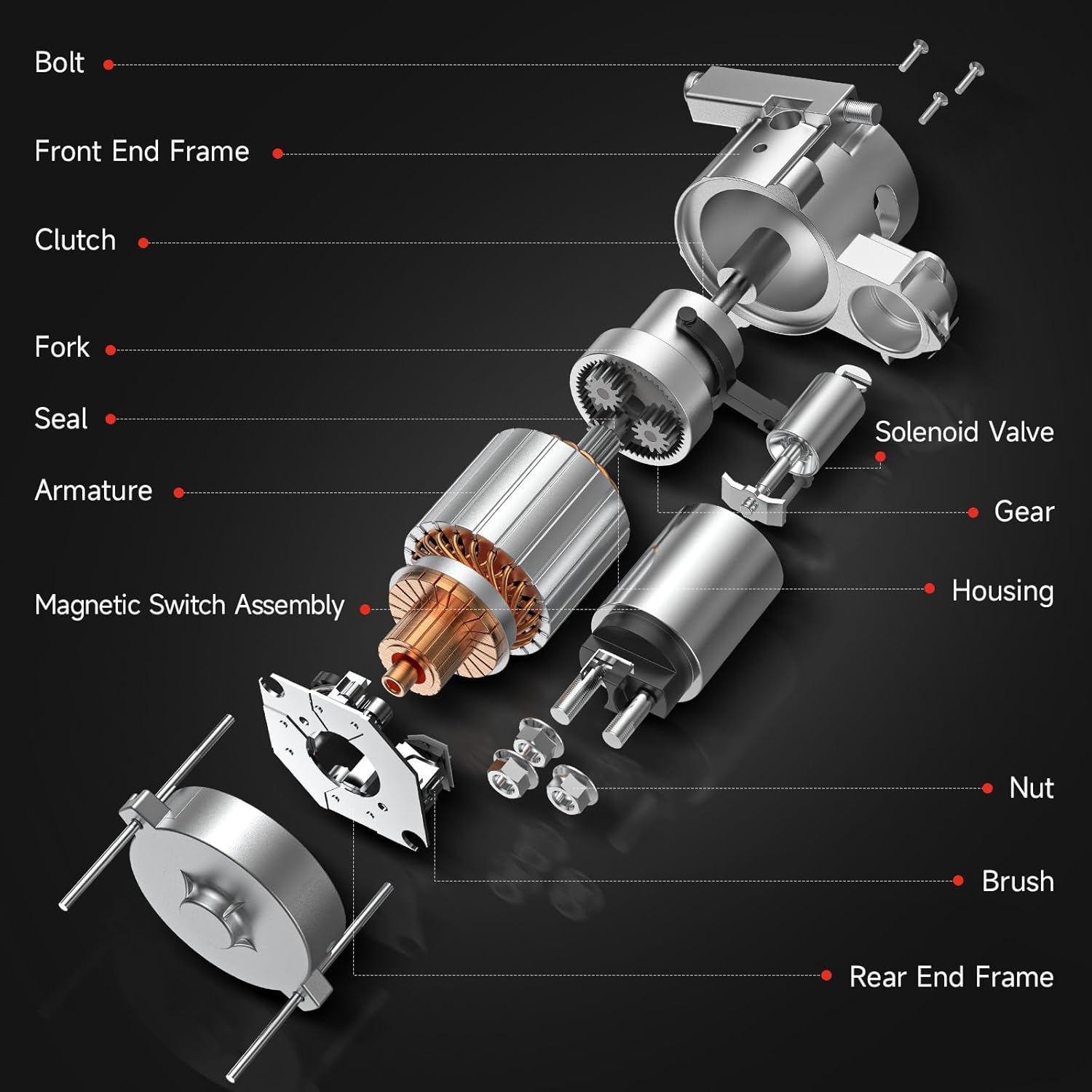 New Starter Compatible with Honda Accord 2013 2014 2015 2016 2017, Civic 2016 2017 2018 2019, CR-V 2015 2016 2.0L 2.4L L4 Engine 31200-5A2-A51 SM-74009 SM740-09 191-711 S-80548 31200-5A2-A52
