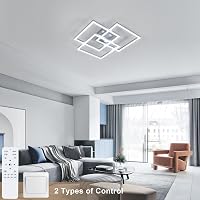 Mckalen 40W LED Mennyezeti Lámpa Dimmelhető Távirányítóval 62cm Ezüst 2