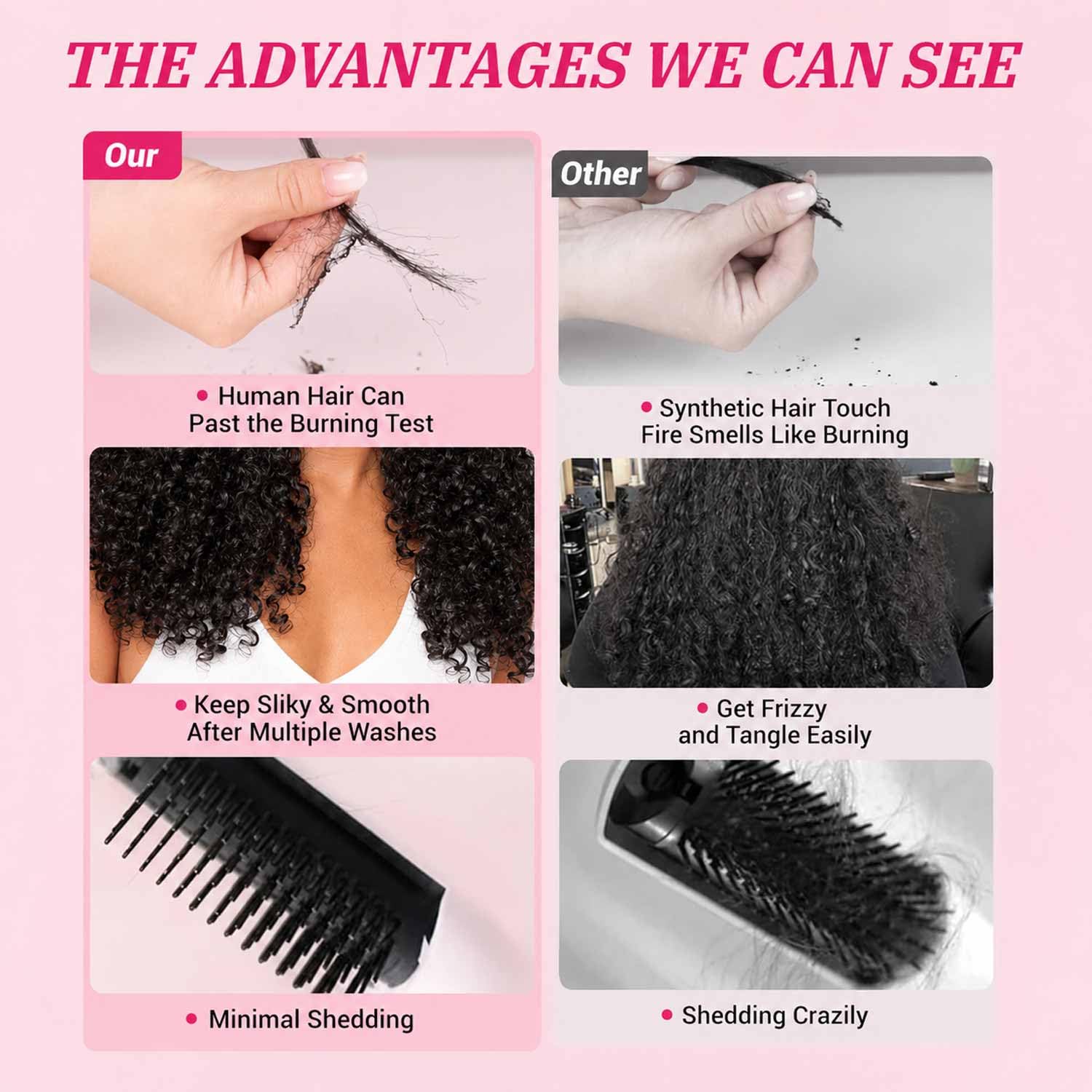 Burmese Curly Long Human Hair Bundles 3C4A Water Wave with Spiral Ends, Soft Full Curly Weave Natural Black Hair Extensions for Black Women 24 26 28 Inch