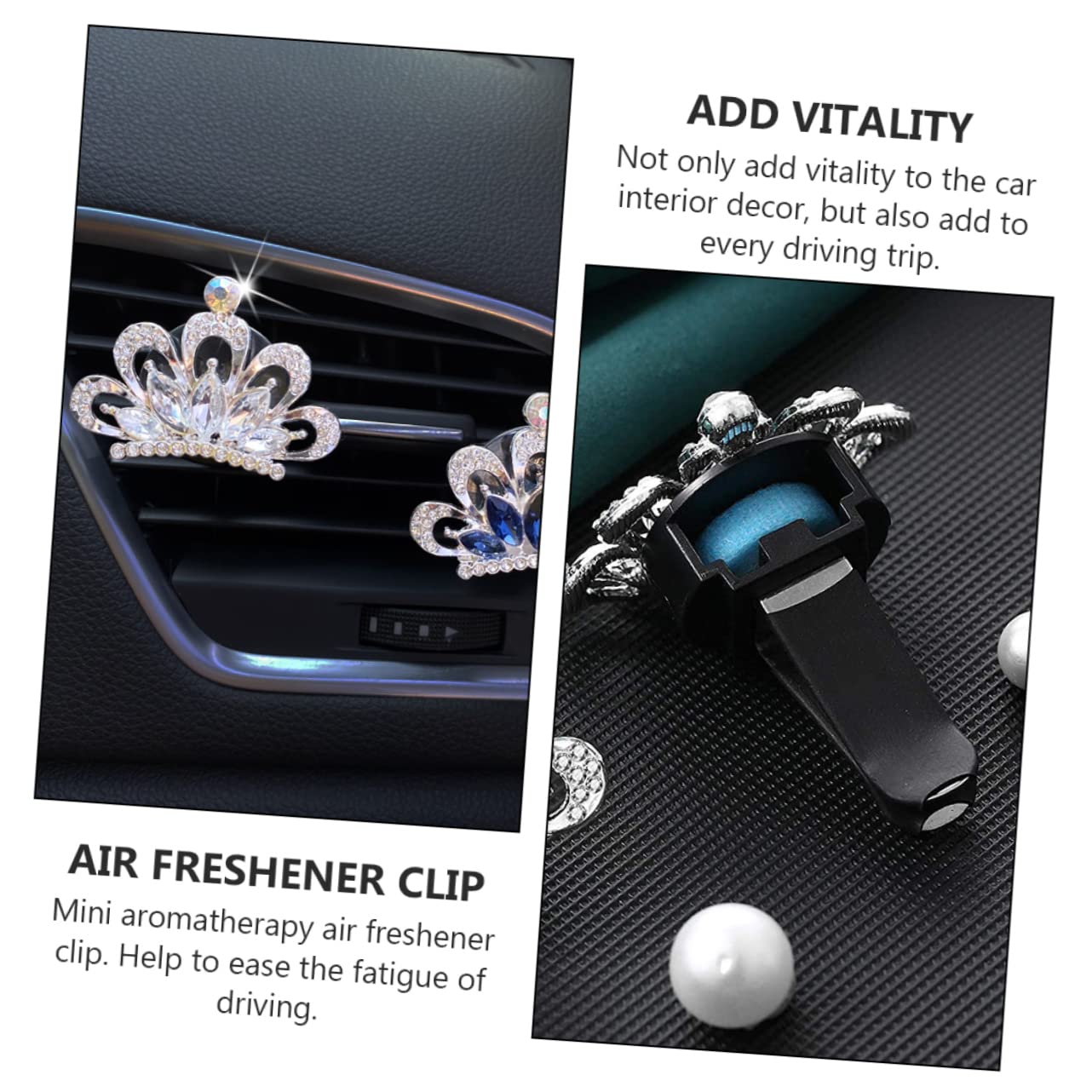 Healifty 12 Pz Clip Di Profumo Parti Di Signora Deodorante Per Auto Profumo Fermaglio Per Auto Aromatico Presa Automatica Clip Profumo Per Auto Presa D'aria Strass Mancare Che Xiang Bianca