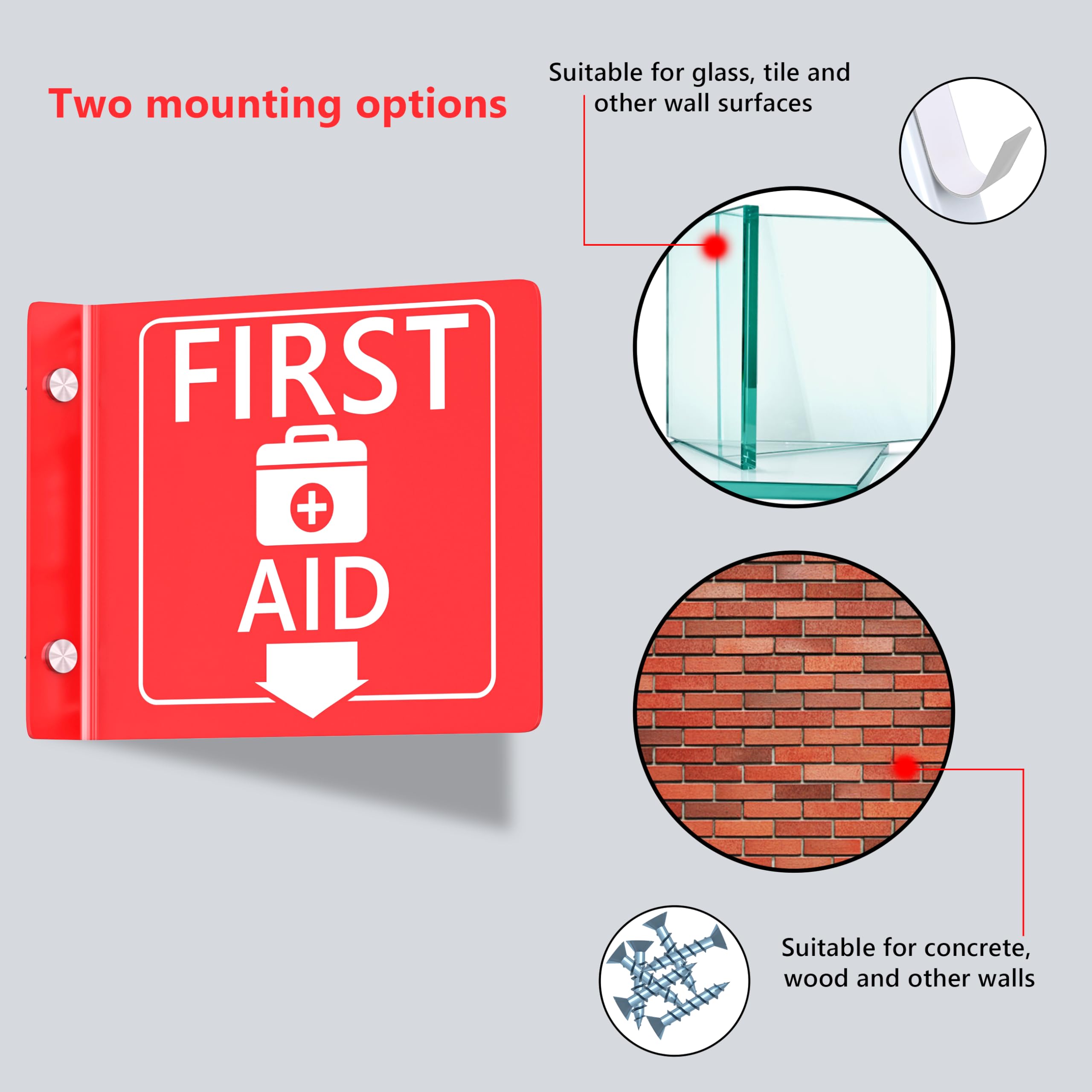 Snapklik.com : First Aid Wall Projecting Sign: First Aid Signs For ...
