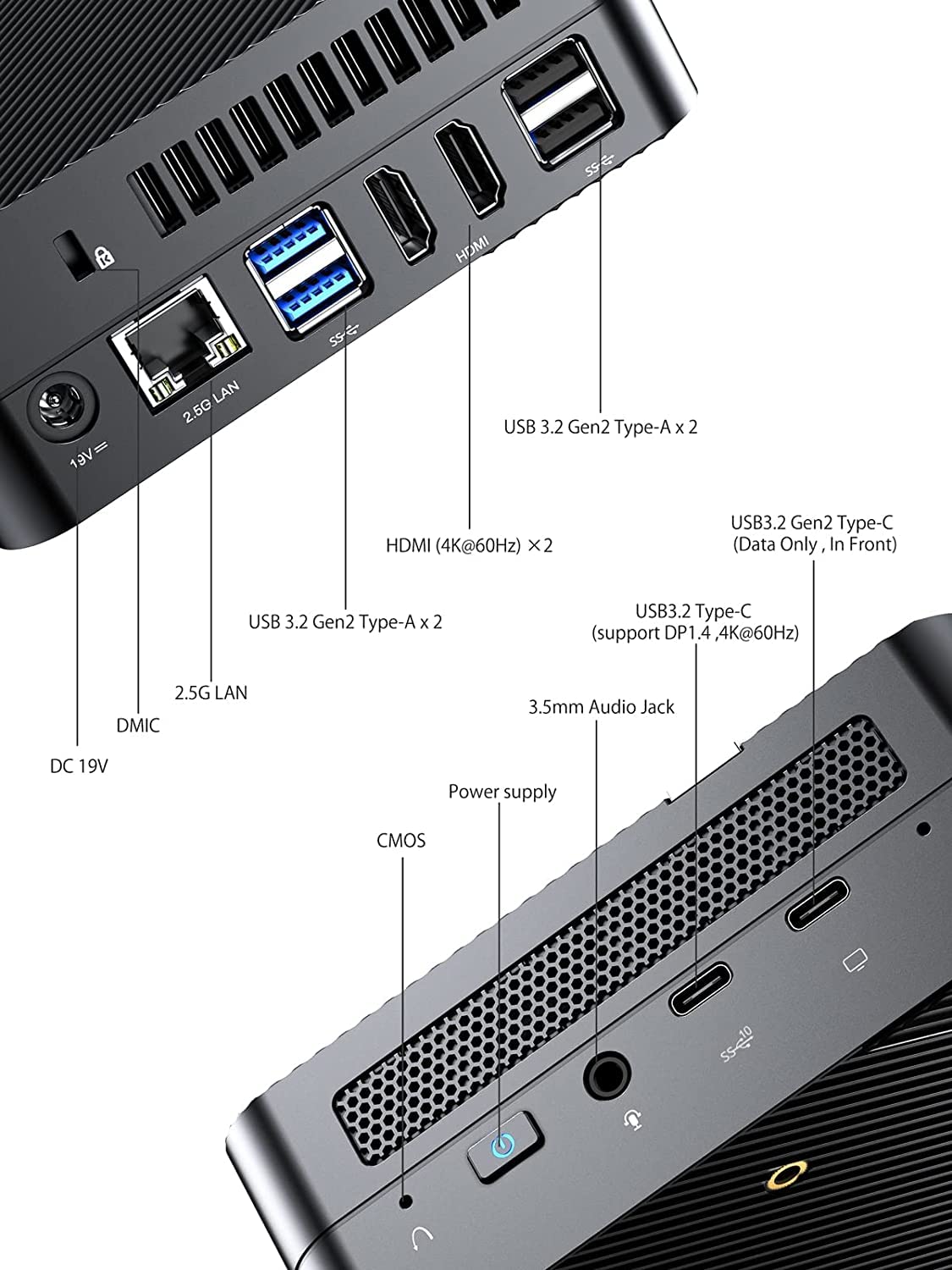 MINIS Forum UM580D AMD Ryzen 7 5800H Mini PC with AMD Radeon