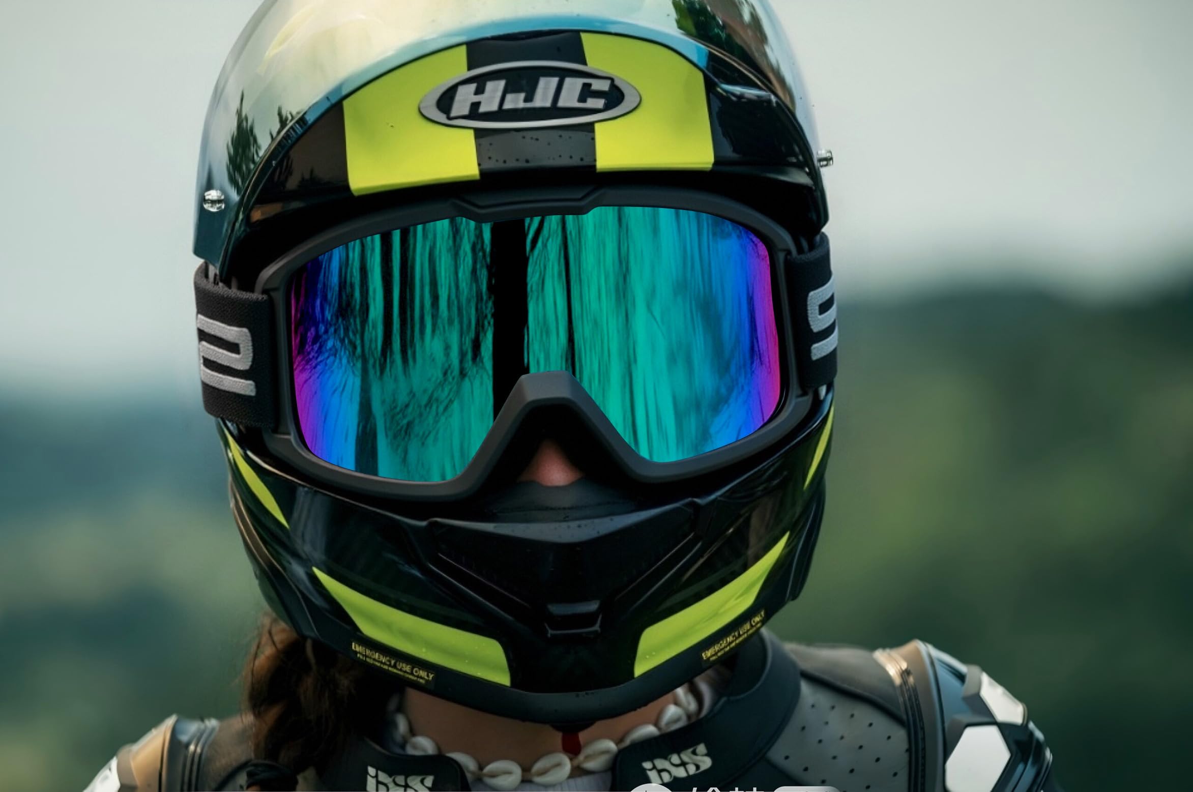 Lunettes de moto tout-terrain pour homme et femme - Protection UV400 MX OTG - Lunettes de course tout-terrain