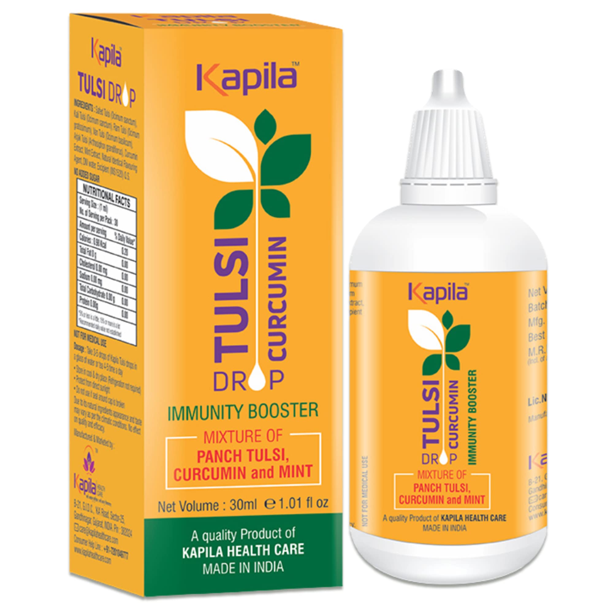 Kapila NONI 100% Ayurvedic Tulsi Drops For Immunity Booster|Powerful Cough&Cold Relief Drops|Sore Throat|Natural|Organic|30Ml (B0B49HSZ2P) Amazon Price History, Amazon Price Tracker