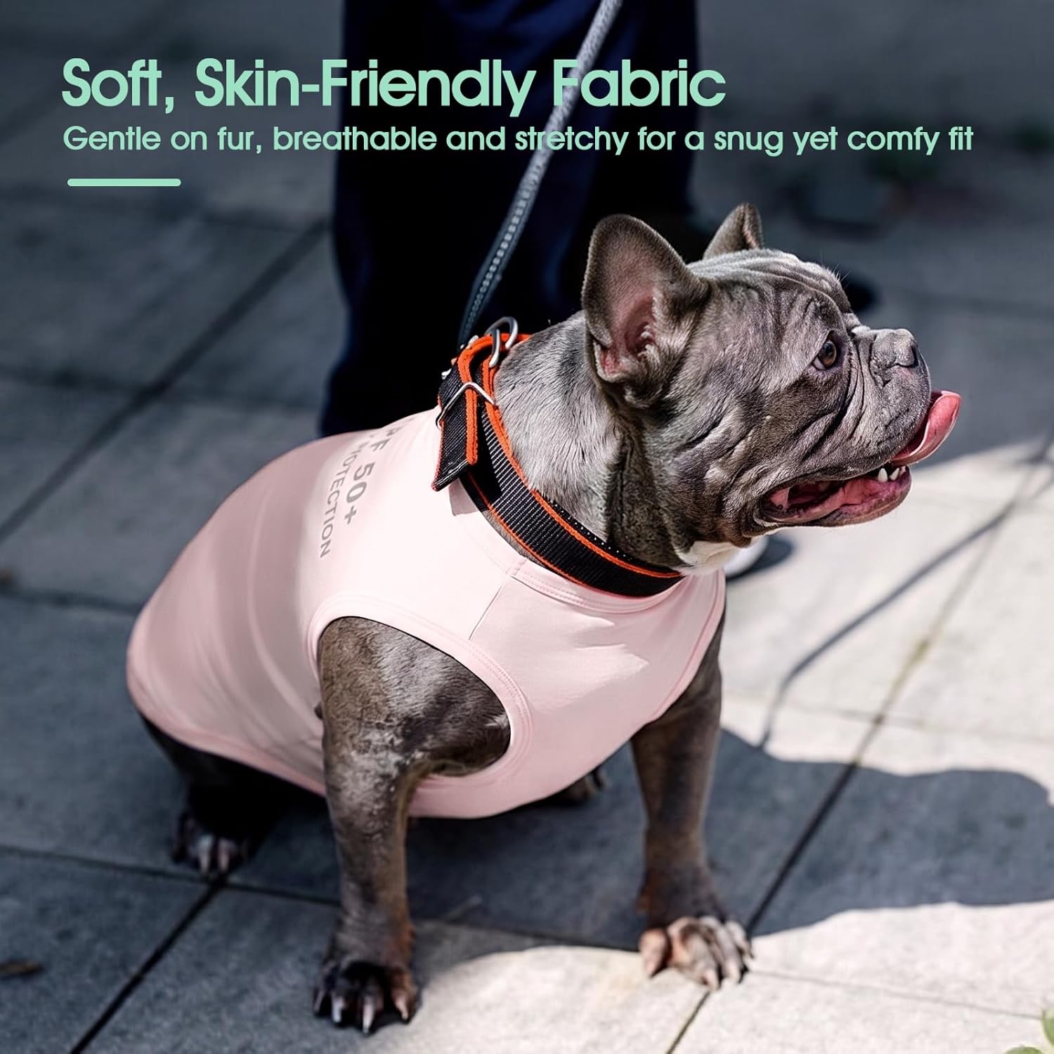 Kuoser 2 Pack Dog Shirts UPF 50+ UV Sun Protection, Lightweight Quick Dry Dog T Shirts for Small Medium Large Dogs, Breathable Pet Vest Dogs Tshirt Pet Clothes for Indoor Outdoor, Pink & Mint XXL