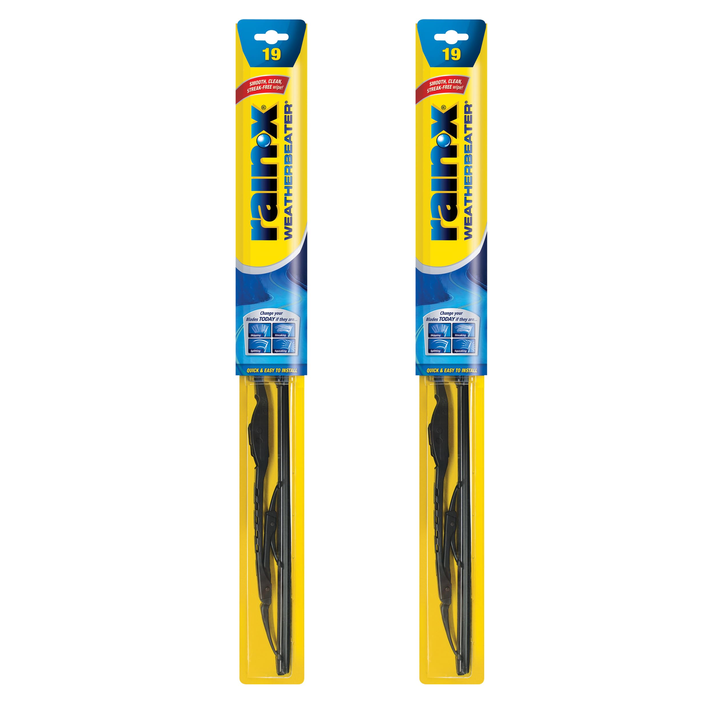 Photo 1 of ***PARTIAL SET - PRICE ADJUSTED*** Rain-X 820153 WeatherBeater Wiper Blades, 19" Windshield Wiper, Automotive Replacement Windshield Wiper Blades That Meet Or Exceed OEM Quality And Durability Standards