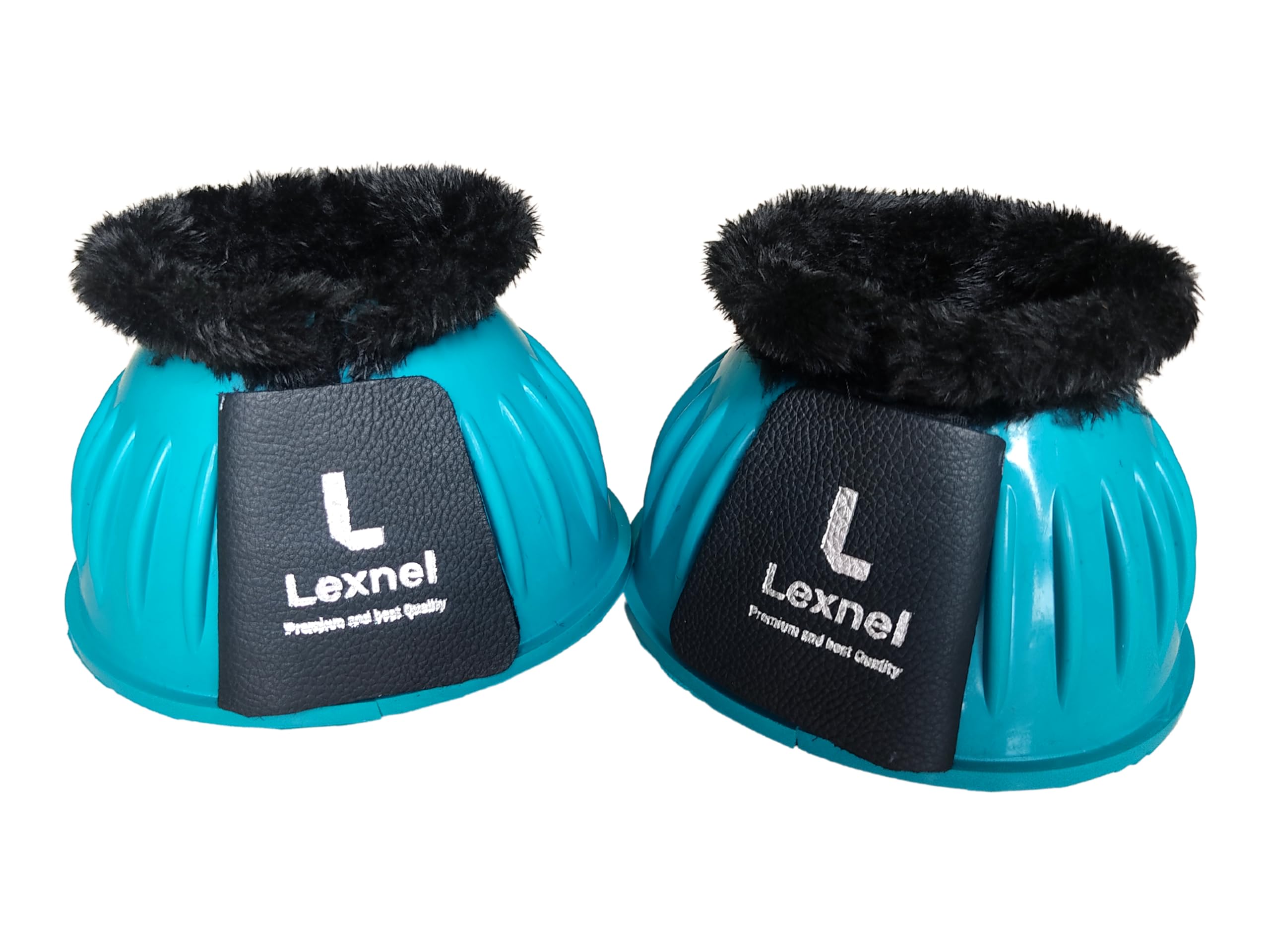 Rubber Bell Boots, Durable Bell Boots for Horse - Superior Hoof Protection and Comfort (Teal, X-Large) - Image 2
