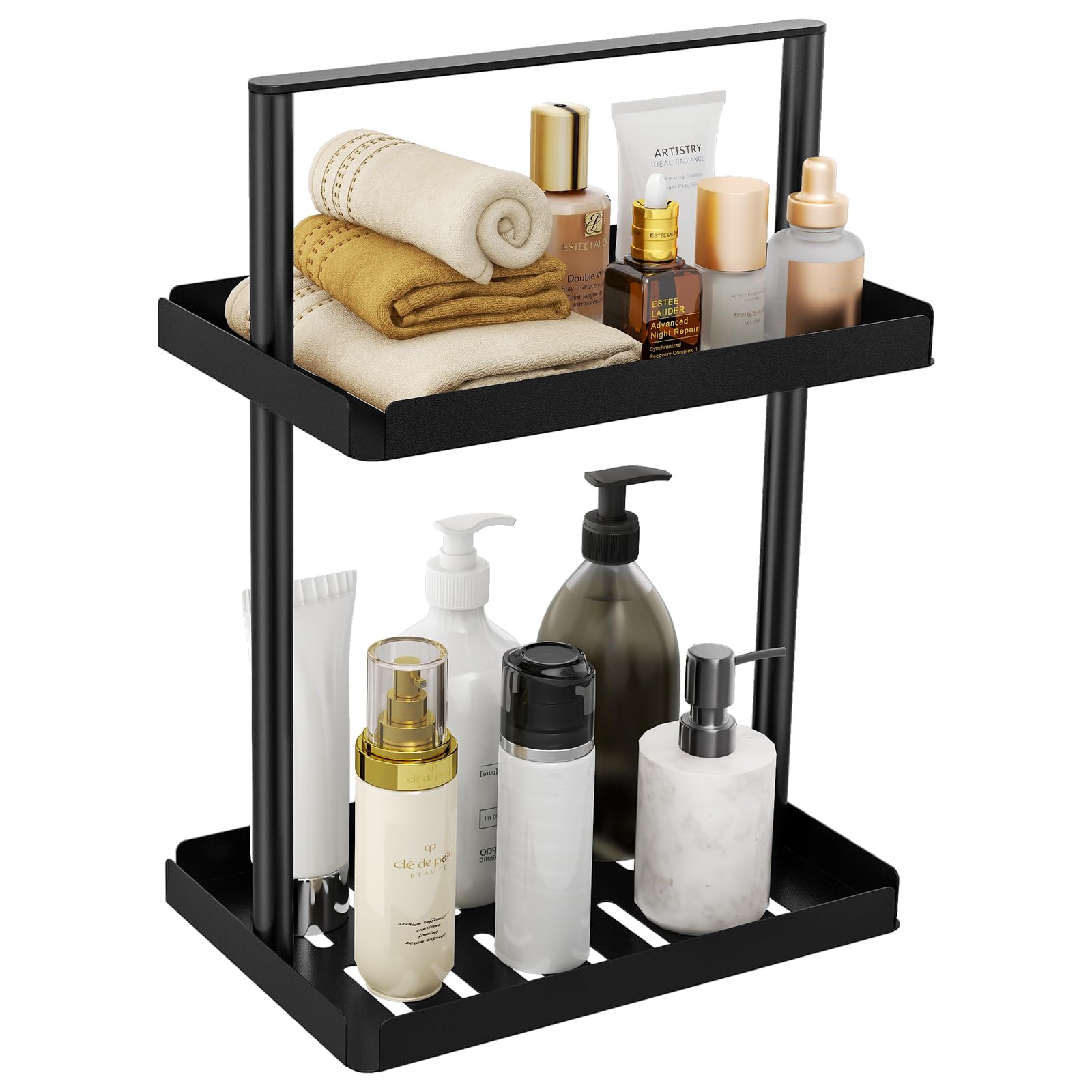 Amazon.com: STWWO 2 Tier Bathroom Counter Organizer, Vanity Organizer ...