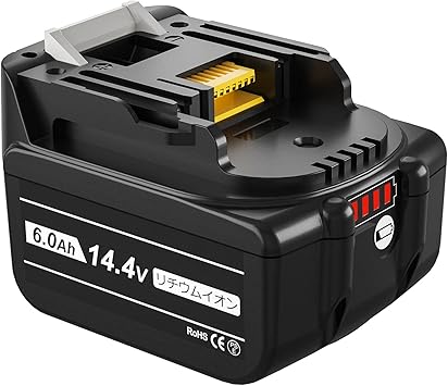 Amazon Co Jp Powayup 互換品 マキタ14 4v バッテリー マキタ バッテリー マキタ互換バッテリー Bl1460b 6 0ah 14 4vバッテリーマキタバッテリー マキタbl1460b マキタ Bl1450 Bl1440 Bl1430 対応 電動工具用互換バッテリー 残量表示付き 大容量 セル搭載 Diy 工具