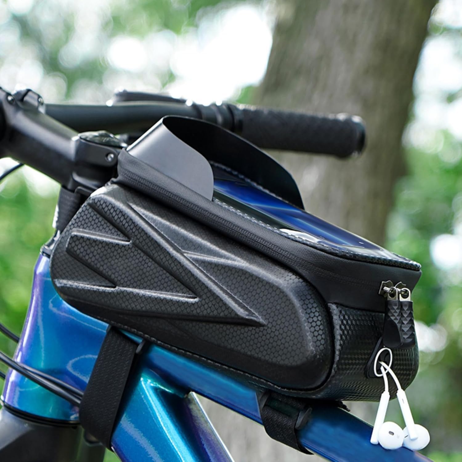 Borse da Telaio da Bicicletta per Trek Silke S 6 2017, Borsa Bici Telaio Impermeabile, Borsa Bici Touch Screen Sensibile, Borsa da Manubrio con Parasole