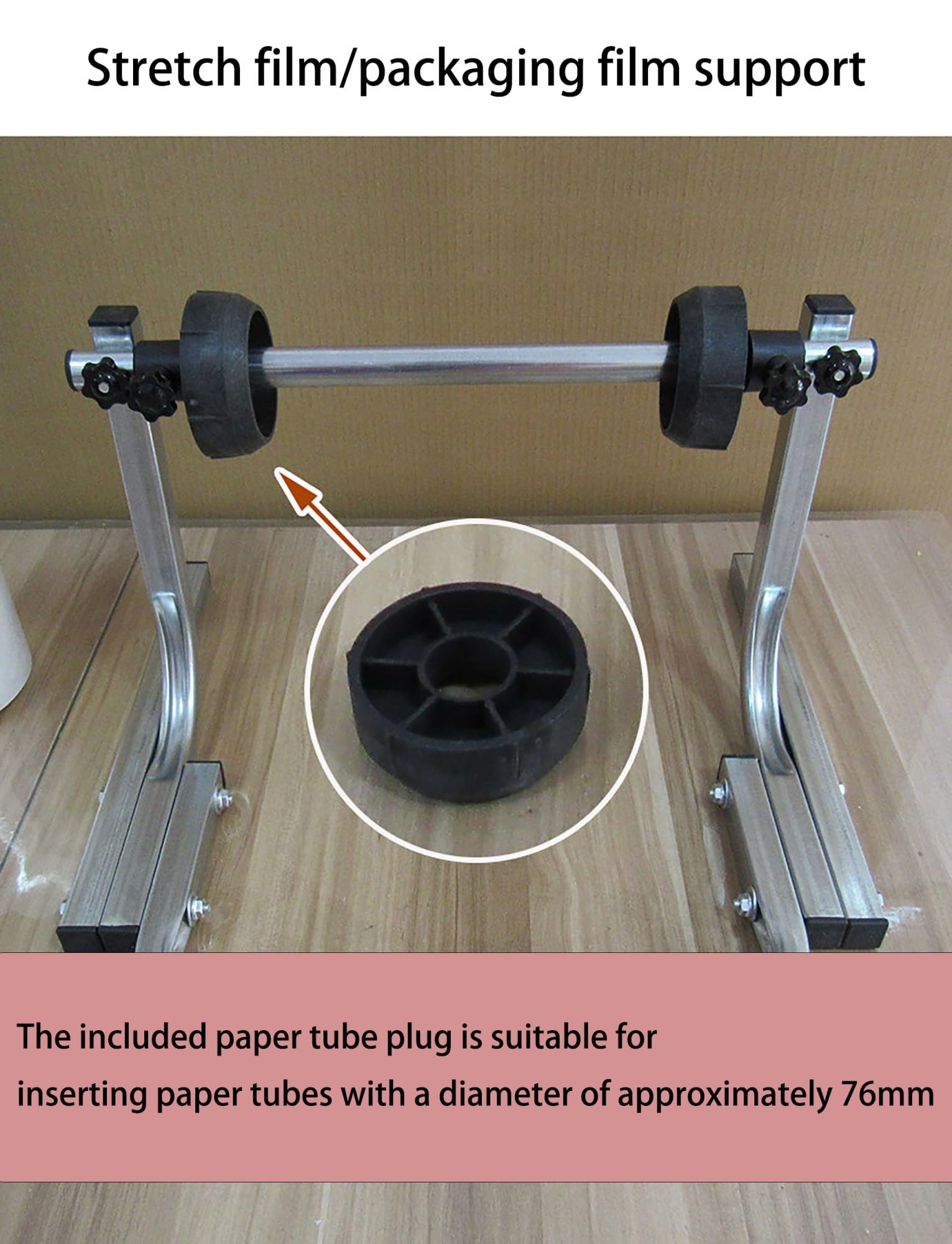 Dispenser in Metallo Resistente per pluriball, Pellicola Estensibile in PE e Schiuma, Supporto Industriale per imballaggio e spedizione (Altezza: 35 cm, Larghezza: 15 cm/5,9 Pollici)