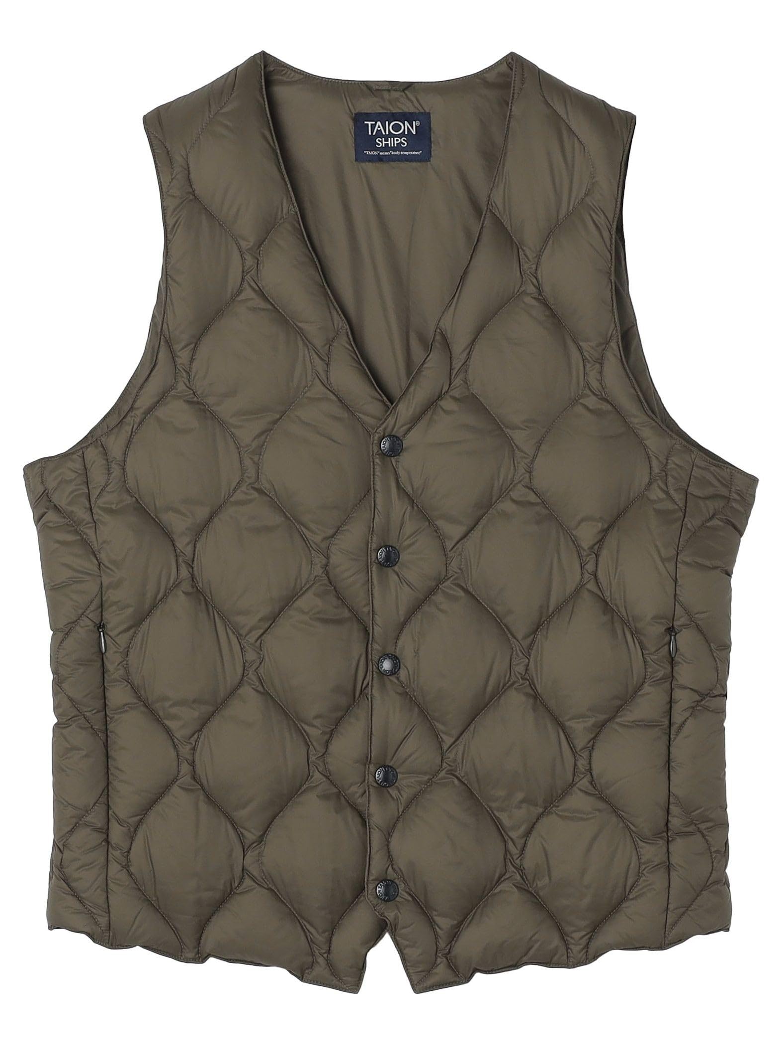 Amazon.co.jp: [シップス] タイオン TAION ダウン 別注 ダウン ジレ