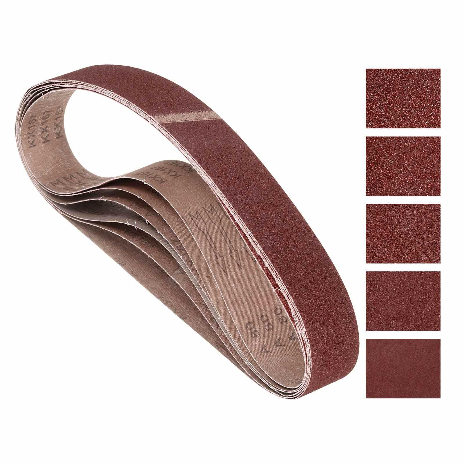 Kozelo 5 Pcs Sanding Belts 50mm x 1067mm 60/80/120/240/400 Grit Aluminum Oxide Abrasive Sandpaper for Belt Sander Metal Grinding Wood Working Weld Rust Removal Deburring โ image 1