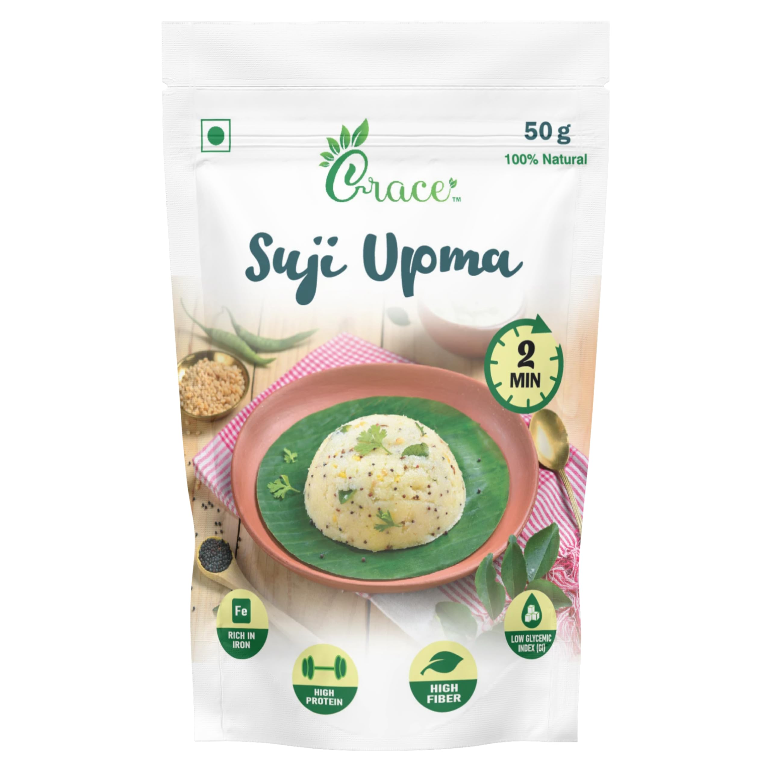 Grace Ready To Cook Suji Upma 50gm (Pack of 8) (B0D3QK7BGV) Amazon Price History, Amazon Price Tracker