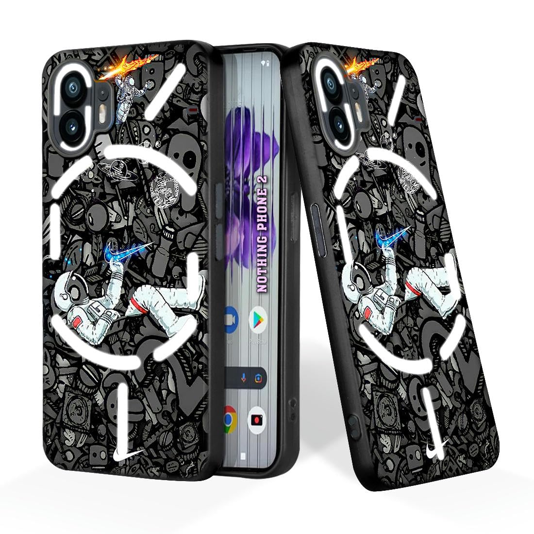 PrintWhiz Soft Silicone Mobile Back Cover Compatible with Nothing Phone (2) | Durable Shockproof Protective Case/Cover with Elegant Design | Full Edge Protection (Multicolor)(@21-NOT-PHO2-241) (B0CST1F2LC) Amazon Price History, Amazon Price Tracker