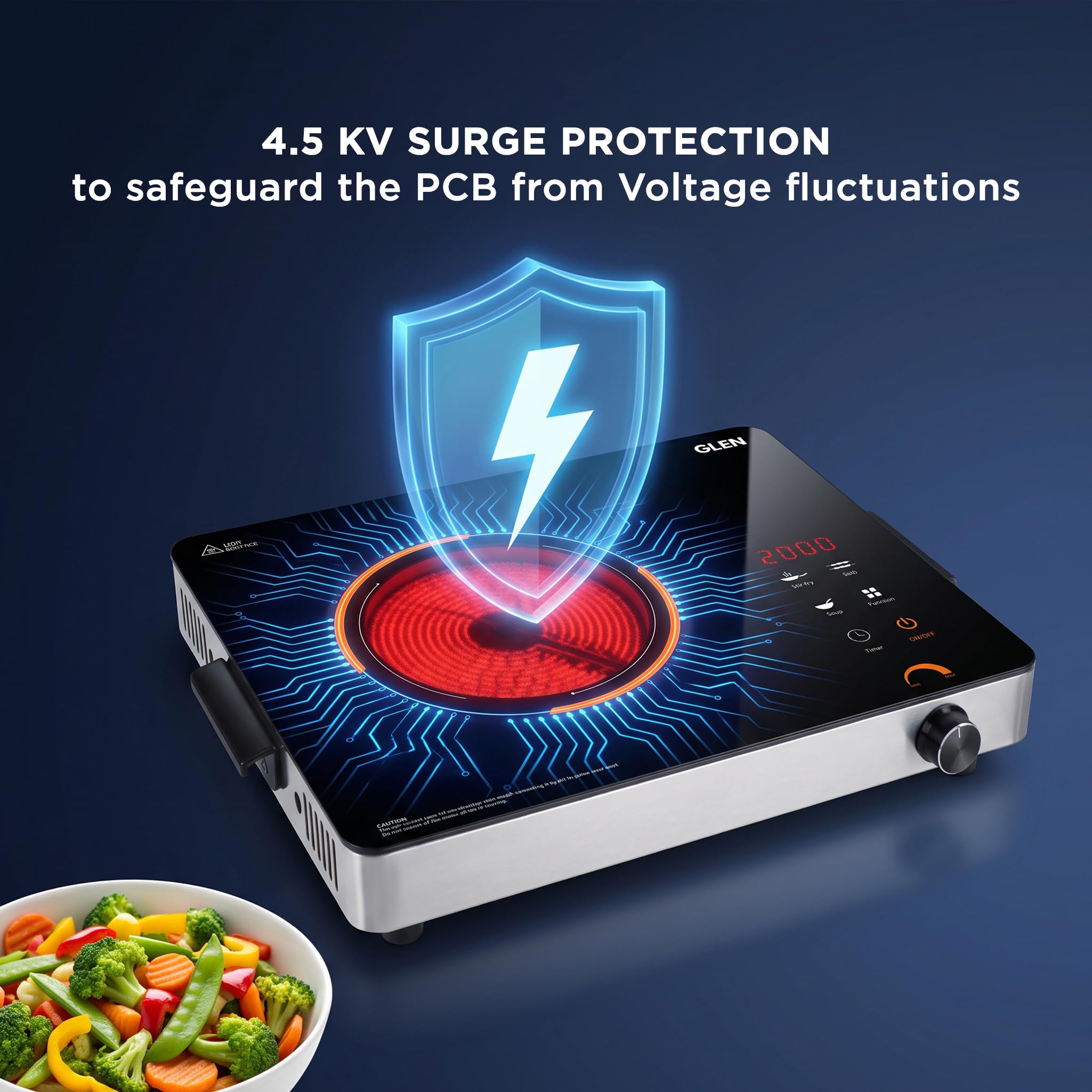 Glen Infrared Cooktop - Touch Sensor & Digital Display -4